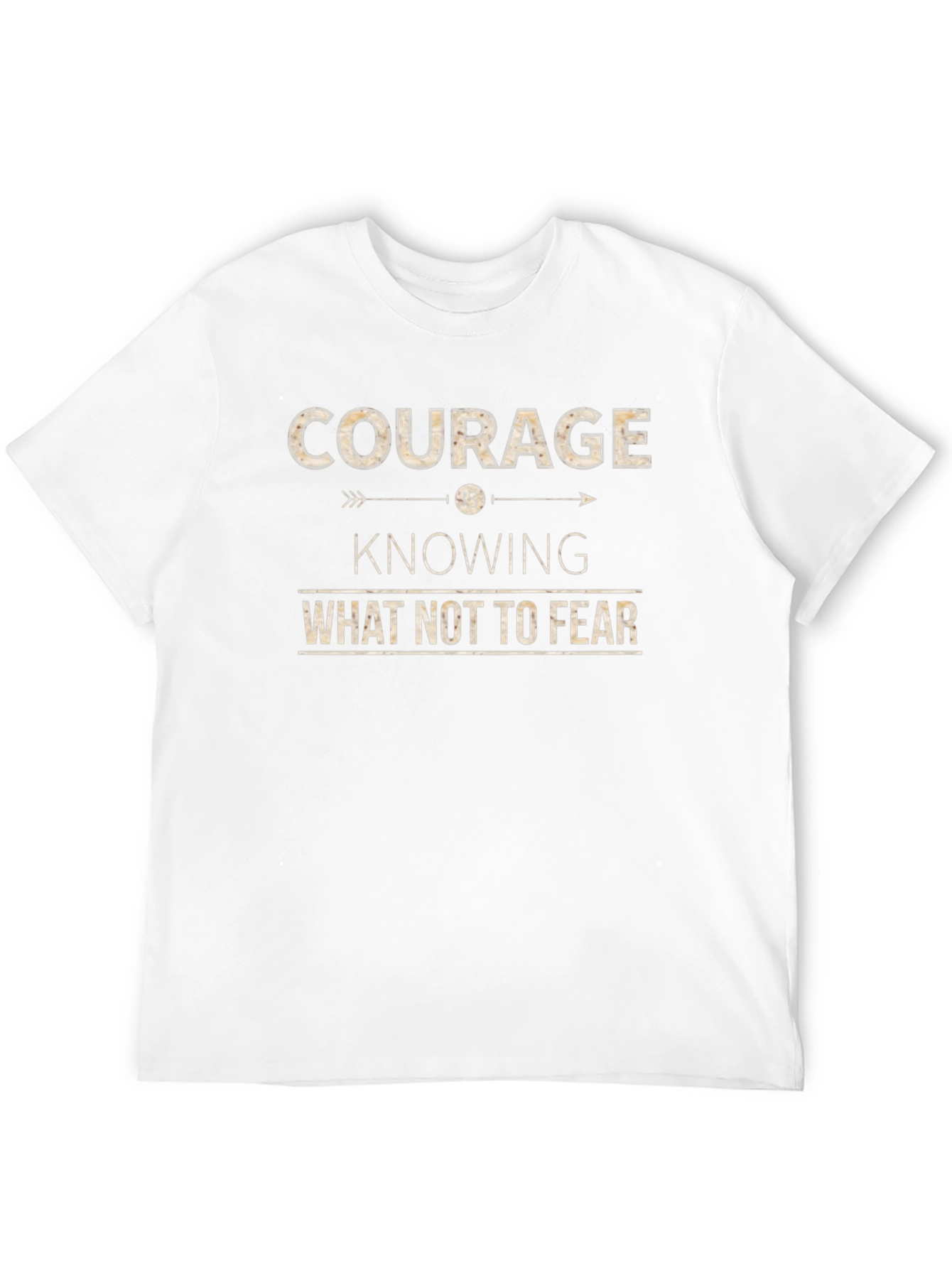 Black Courage T-Shirt: Knowing What Not To Fear, Inspiring Design view 12