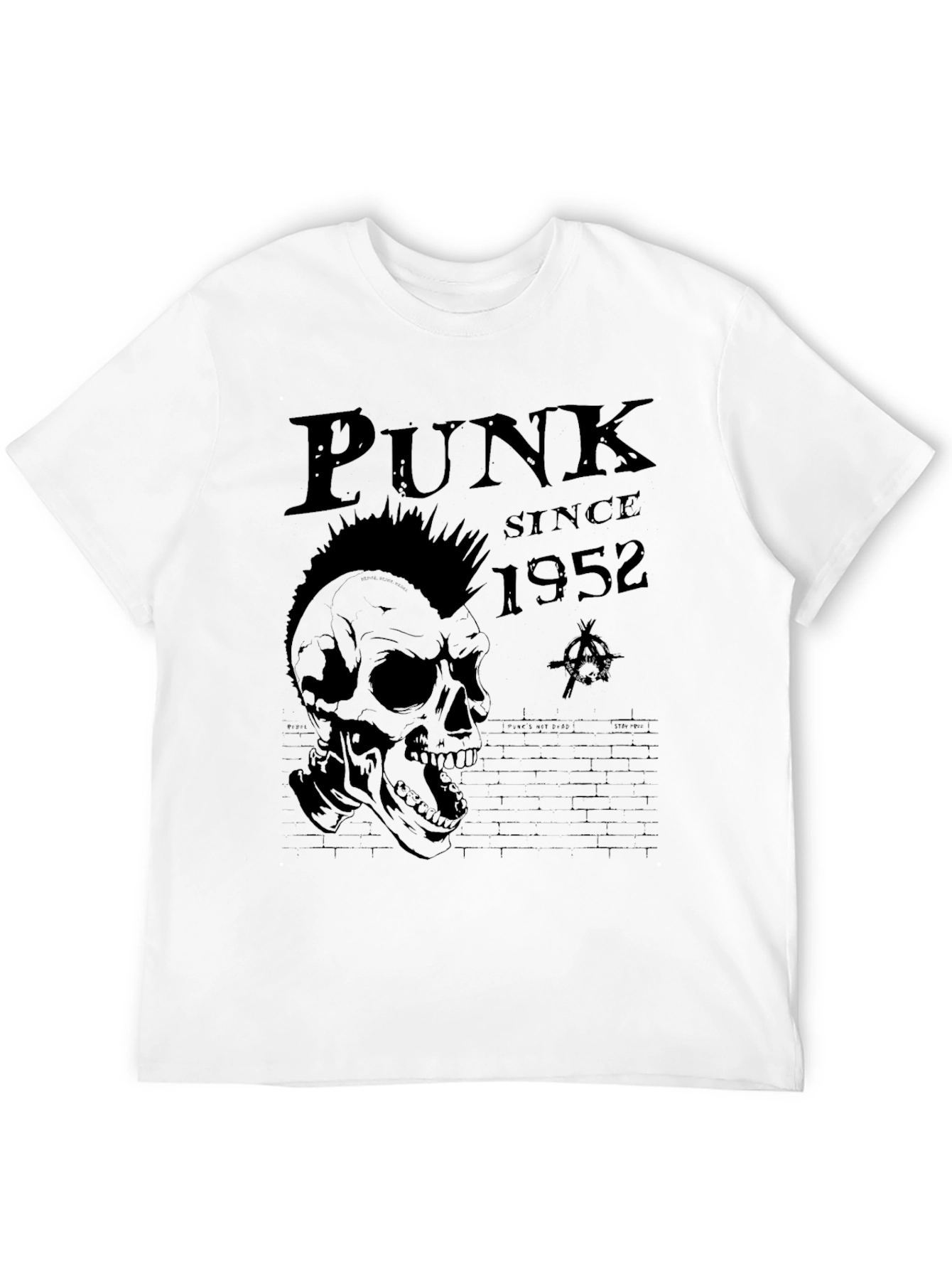 Black Punk Since 1952 Skull Graphic T-Shirt view 12