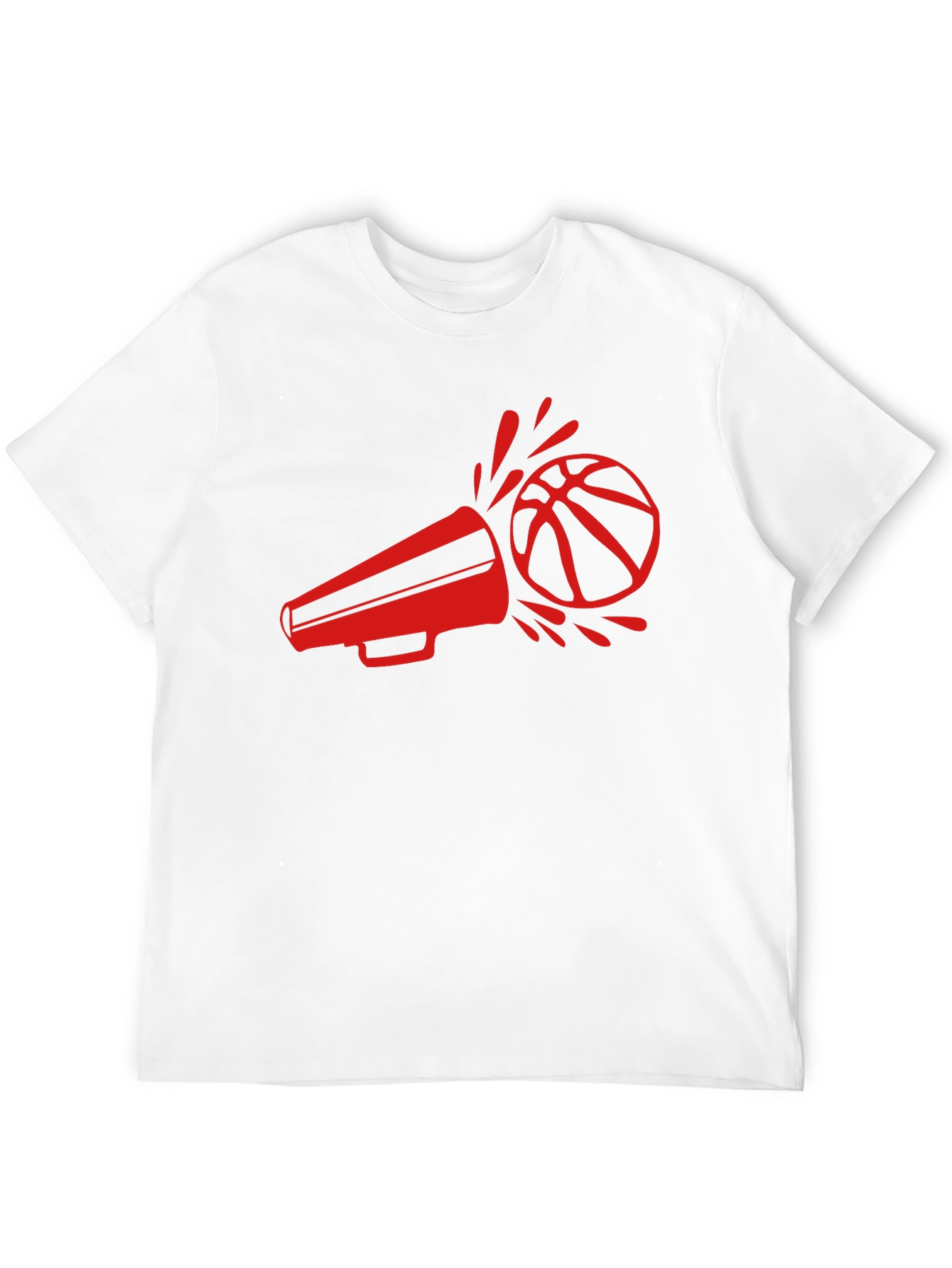 Black Basketball Megaphone Graphic Tee view 12