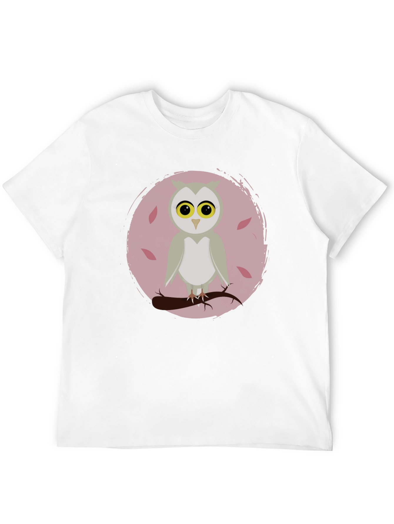 Black Owl Graphic Print Crew Neck T-Shirt view 12