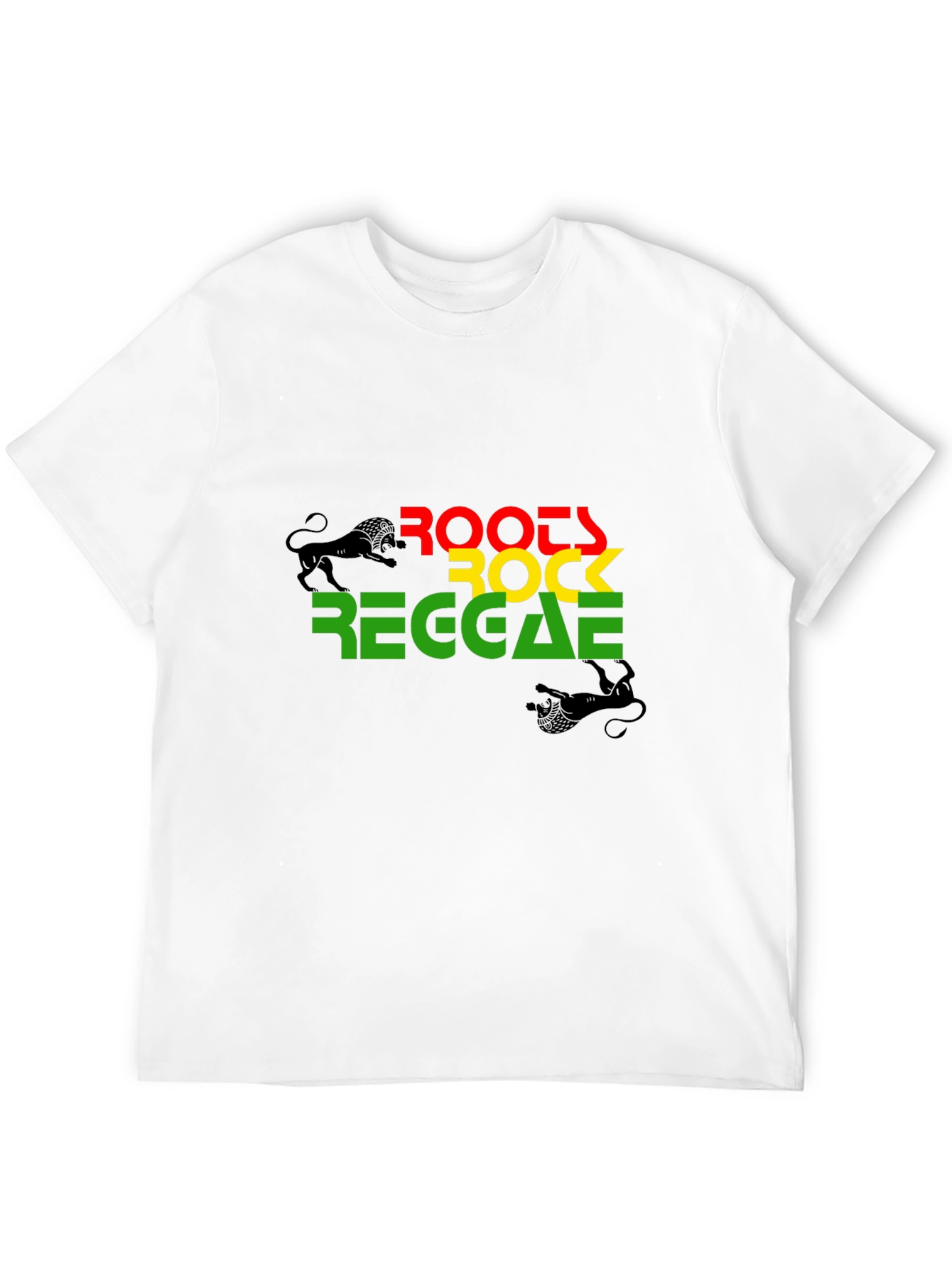 Black Roots Rock Reggae Graphic T-Shirt view 12