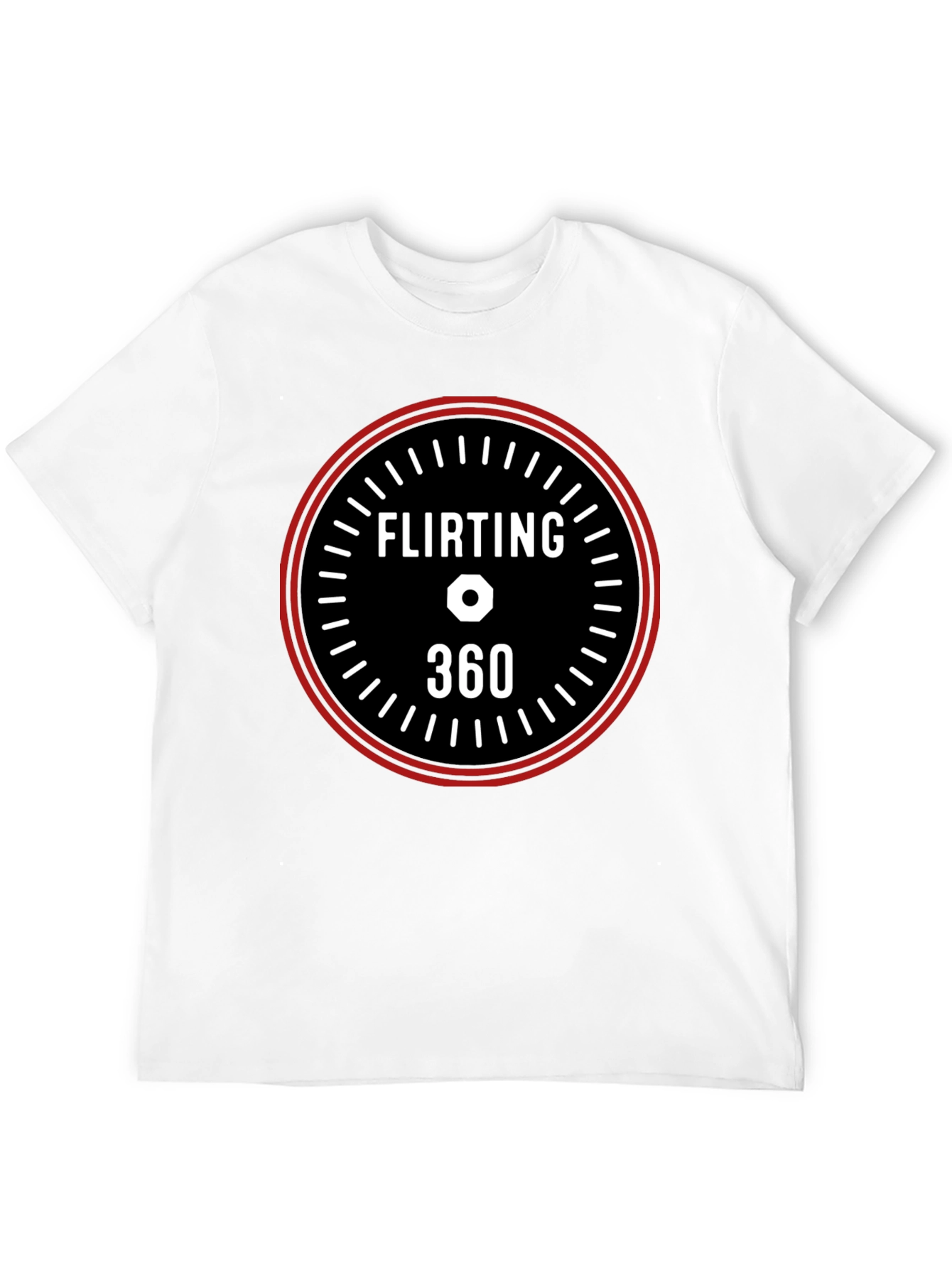 Black Flirting 360 Graphic Tee - Black Casual T-Shirt view 12
