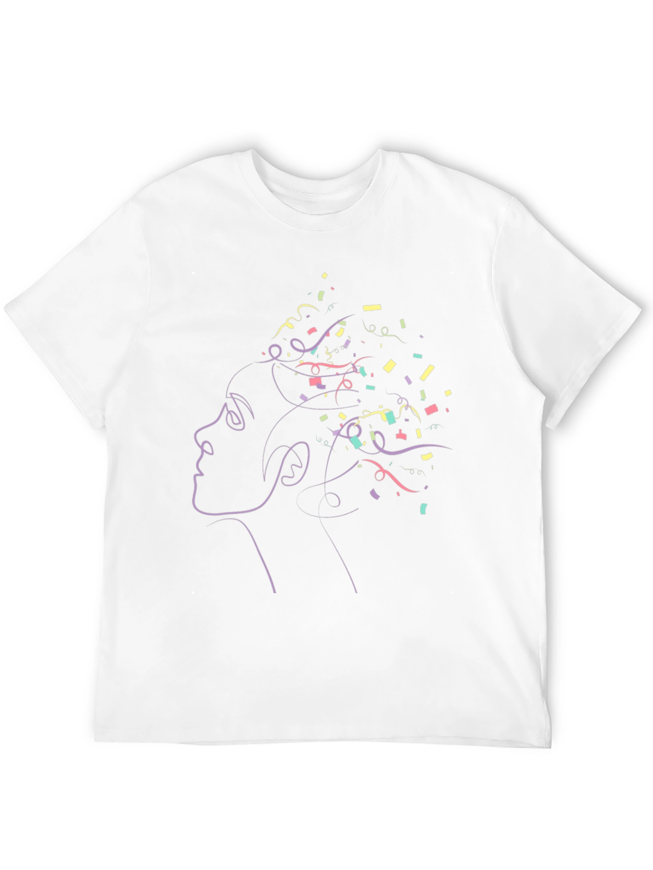 Black Abstract Woman Tee - Modern Graphic T-Shirt view 12