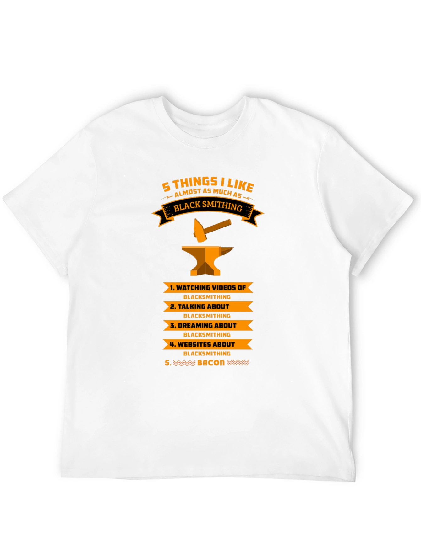 Black Blacksmithing Fan T-Shirt - 5 Things I Like view 12