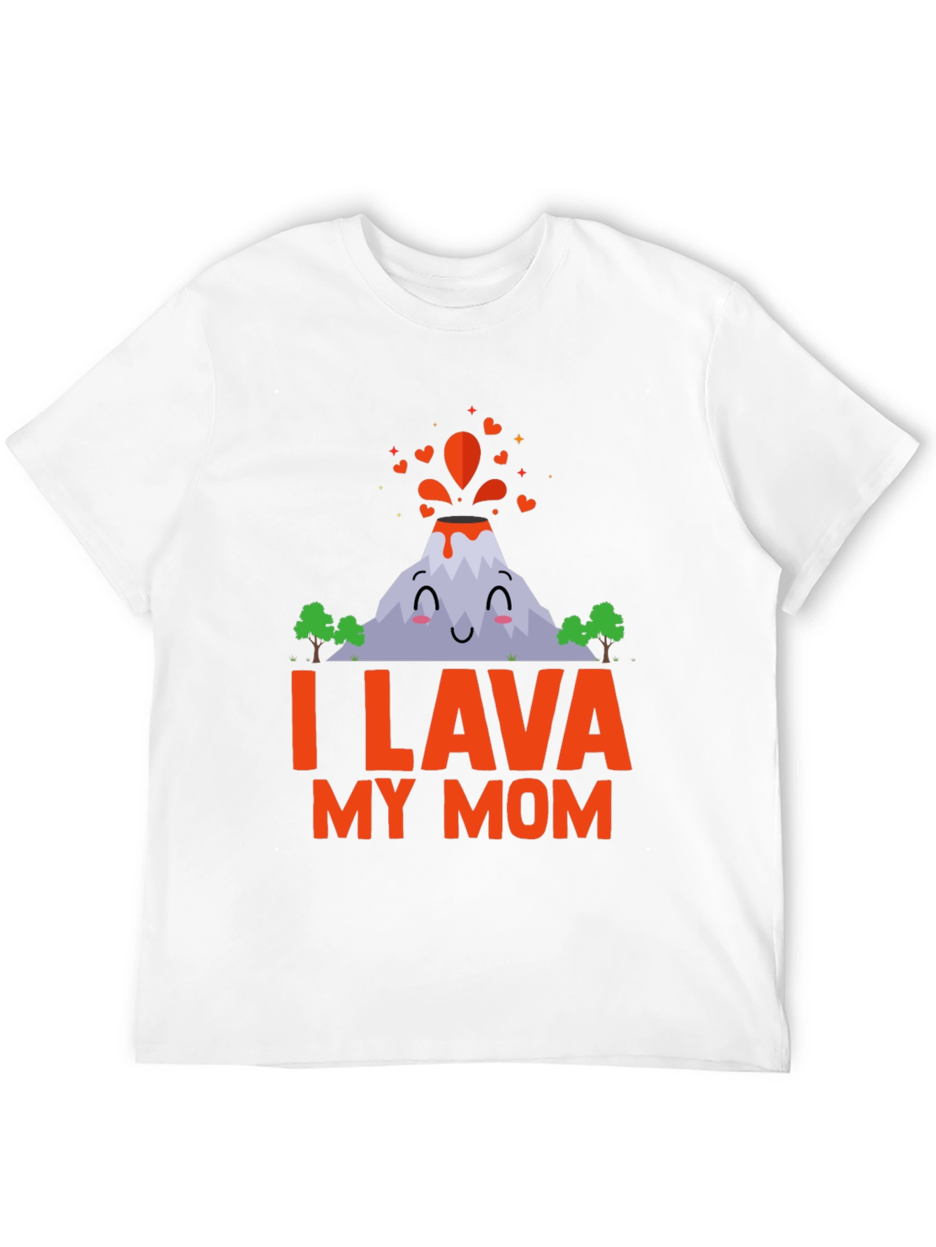 Black I Lava My Mom T-Shirt - Cute Volcano Design view 12