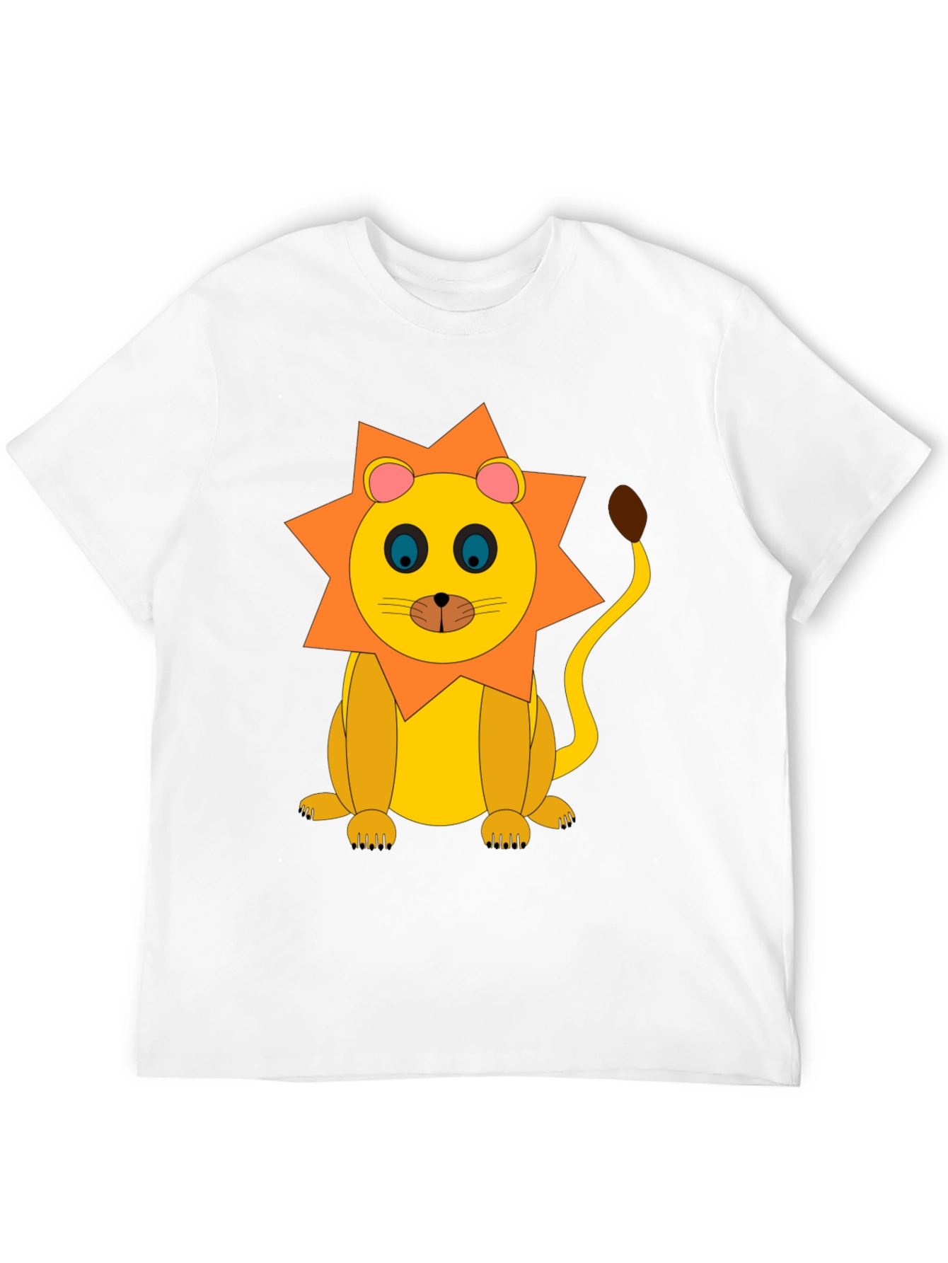 Black Lion Graphic Tee - Black Cotton T-Shirt view 12