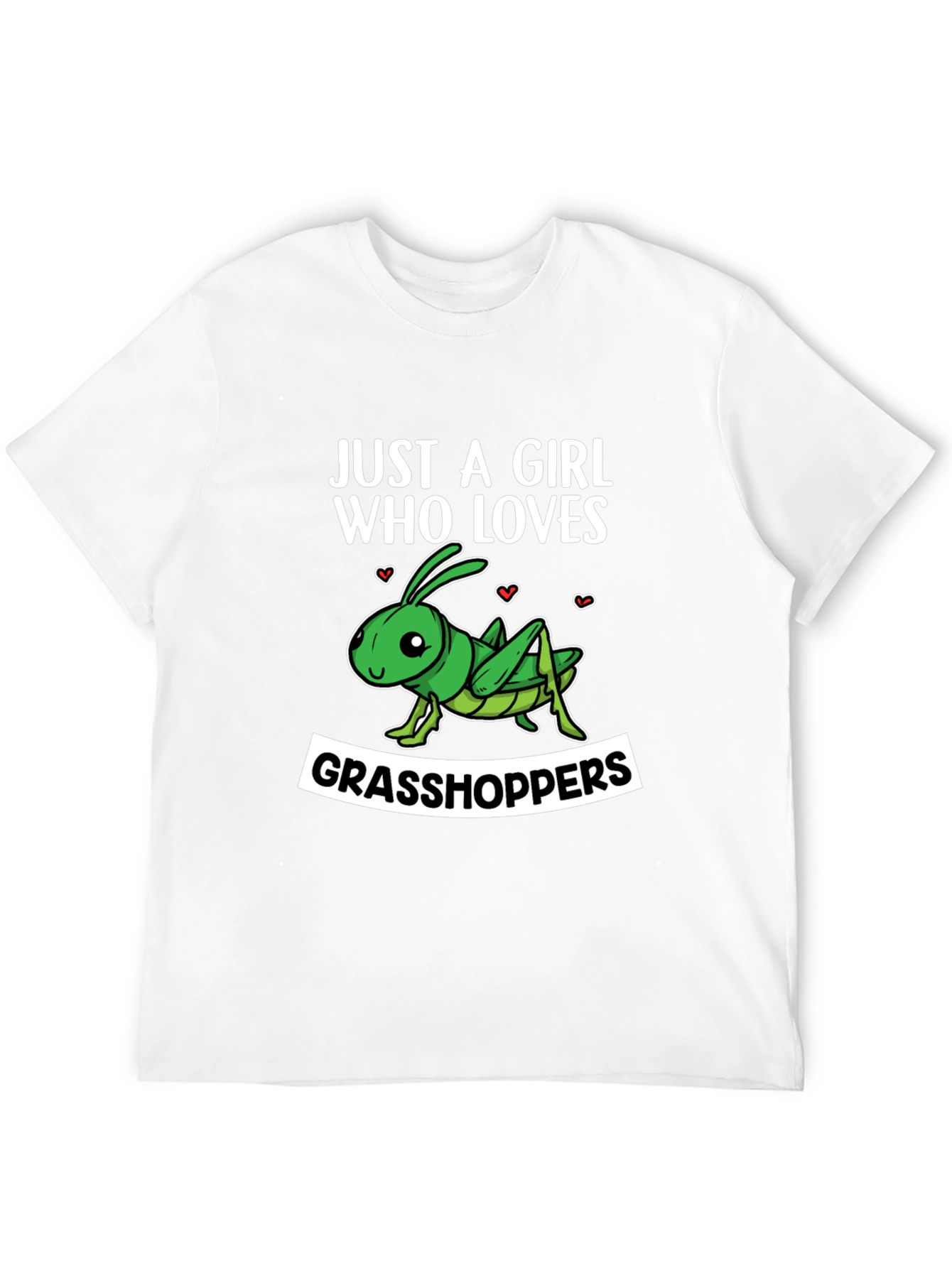 Black Grasshopper Lover T-Shirt - Just A Girl Who Loves view 12
