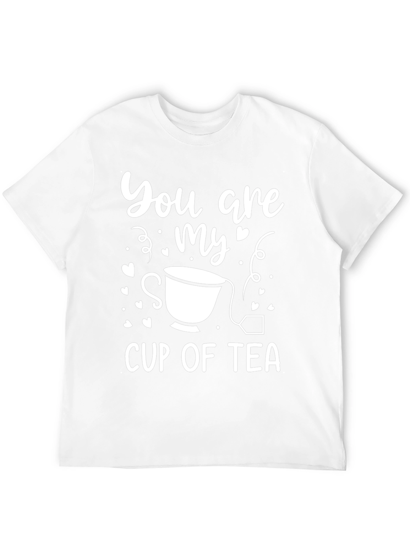 Black You Are My Cup of Tea T-Shirt - Black Cotton Blend view 12