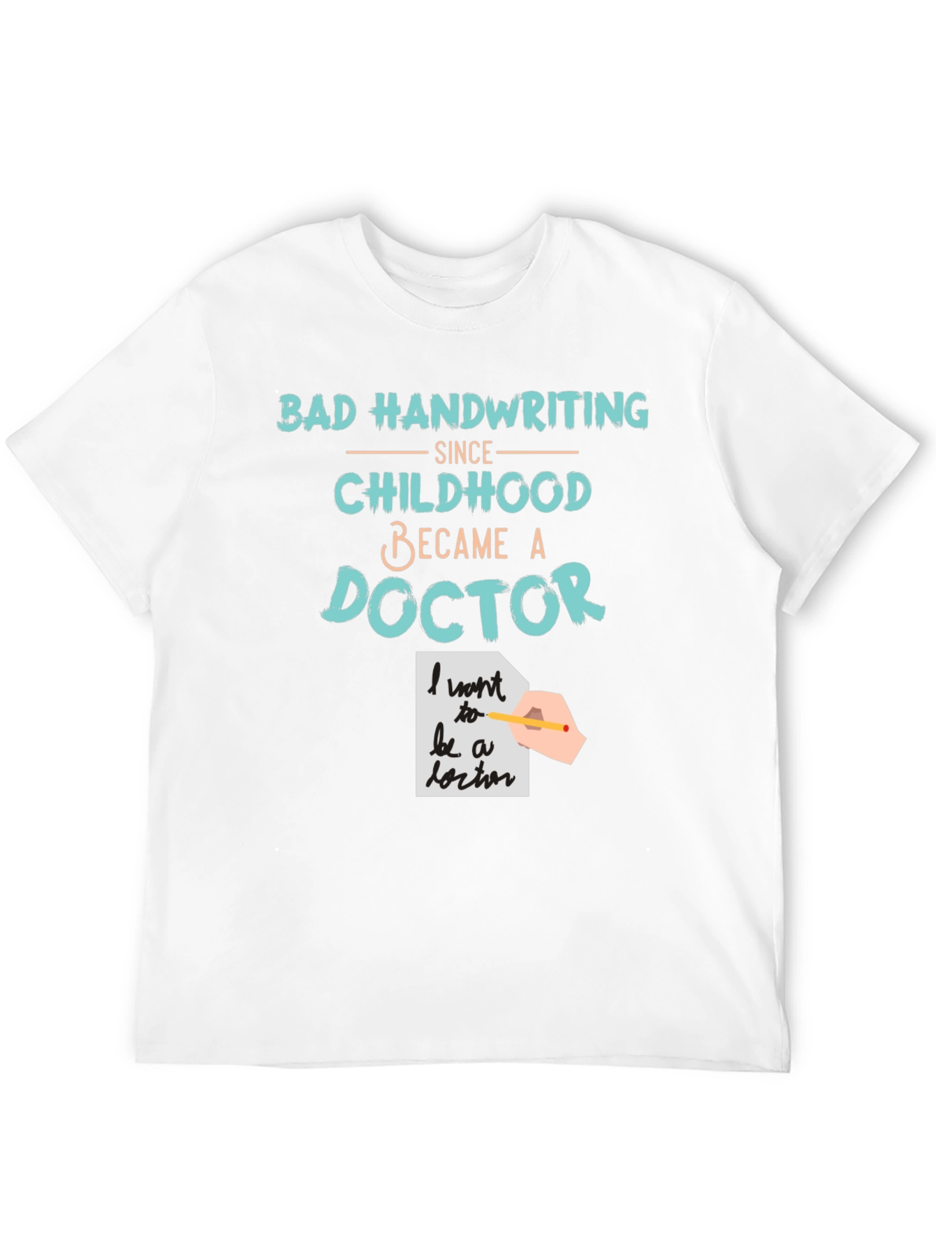 Black Bad Handwriting Doctor T-Shirt view 12