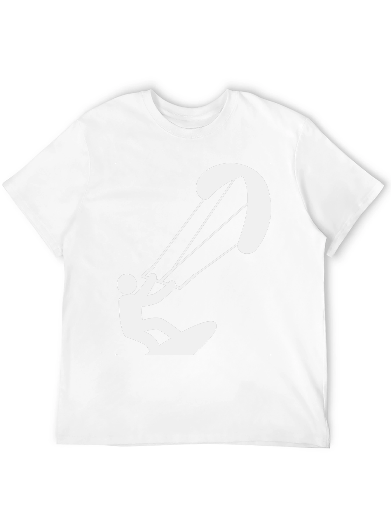 Black Black Kite Surfer T-Shirt view 12