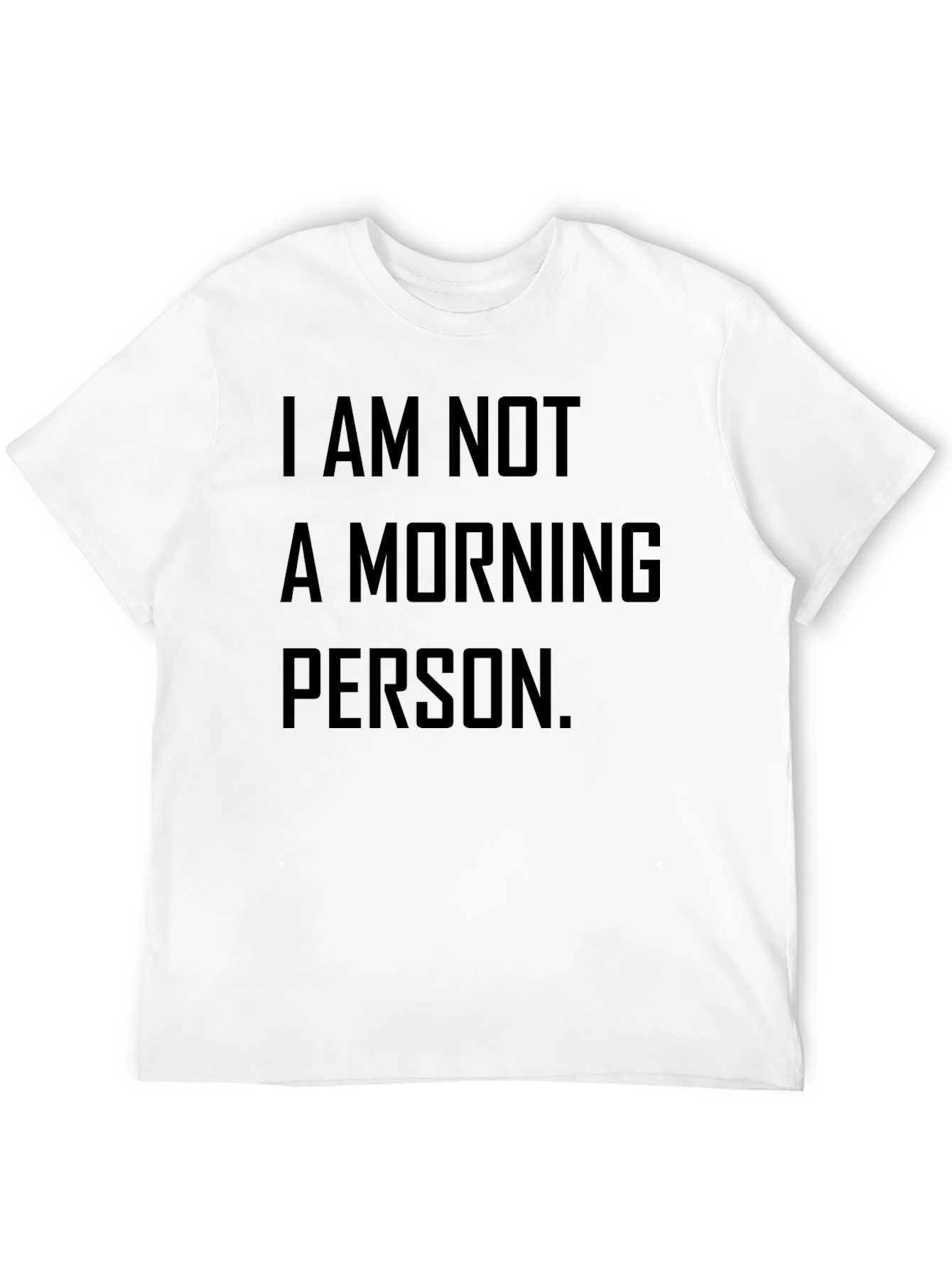 Black I Am Not A Morning Person Funny Graphic Tee view 12