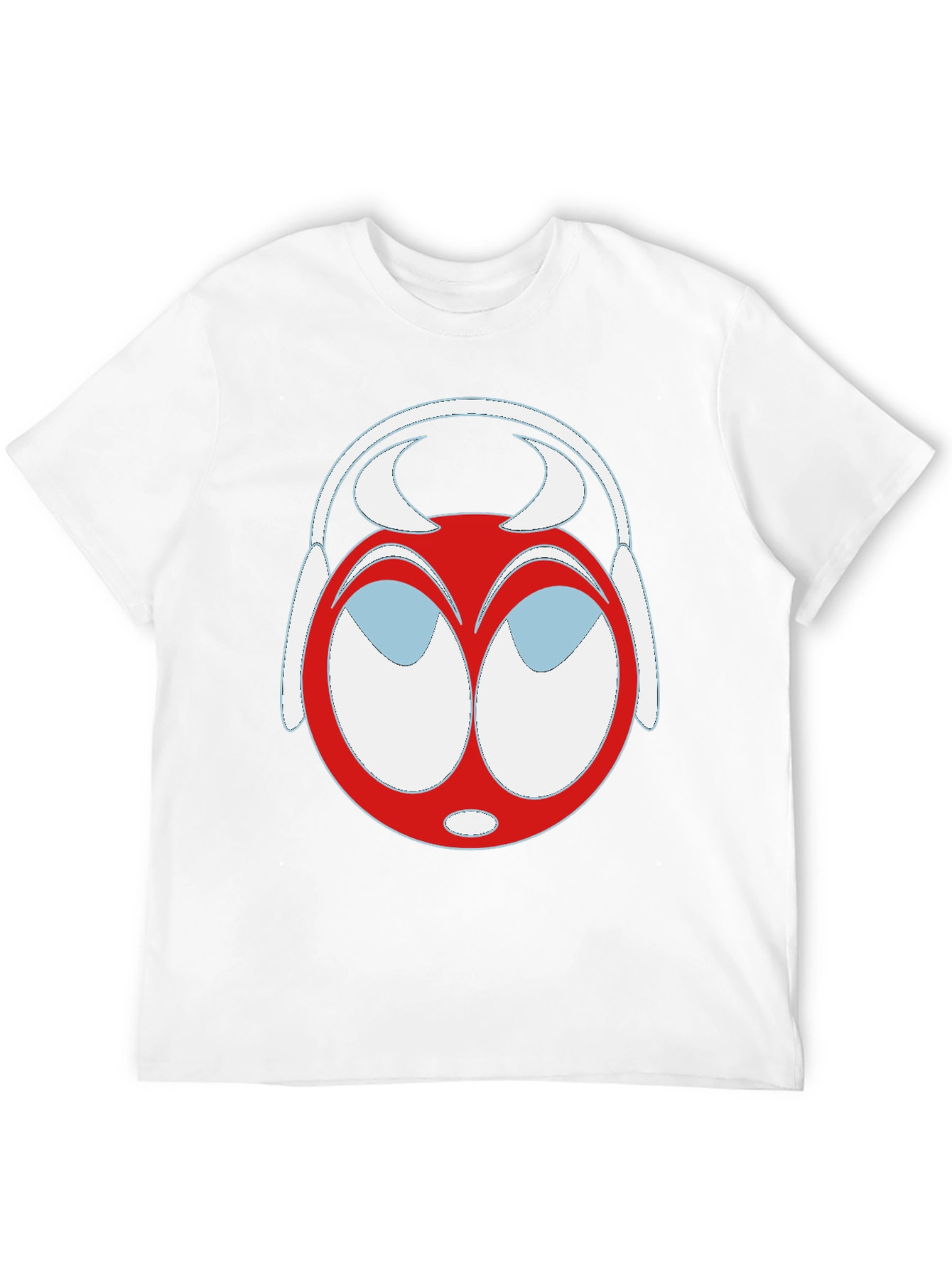 Black Cartoon Headphone T-Shirt - Unique Graphic Tee view 12