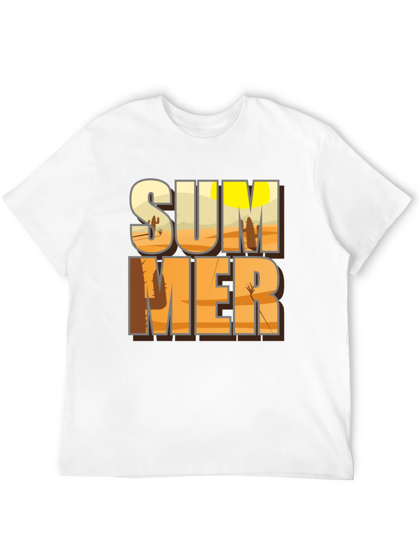 Black Summer Desert Graphic Tee - Black T-Shirt view 12