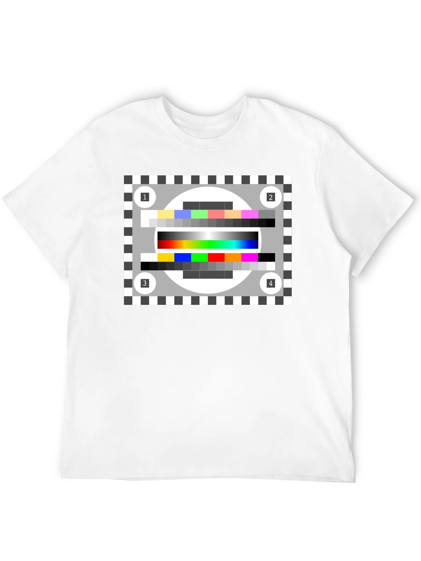 Black TV Test Pattern Black Tee - Stay Tuned! view 12