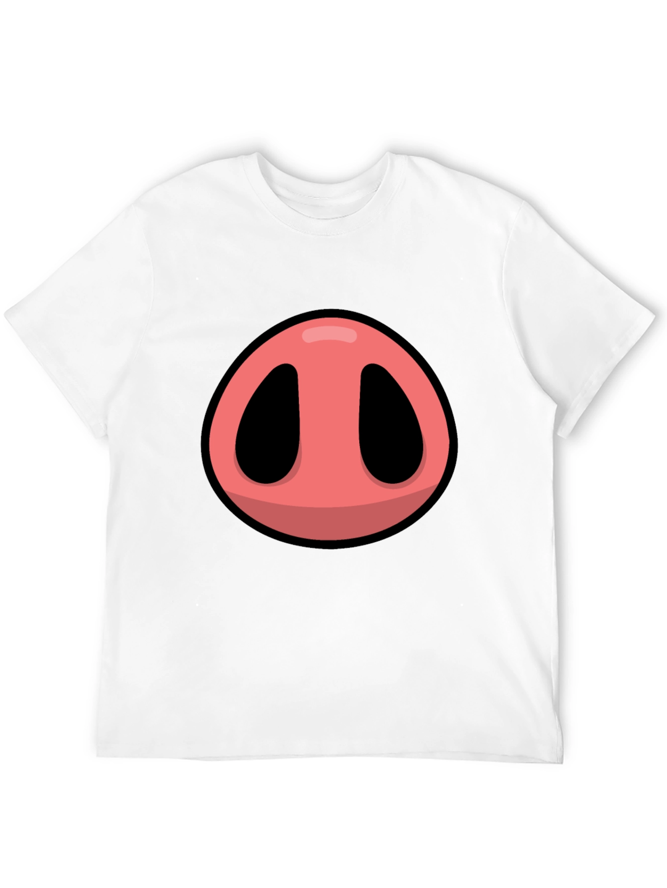 Black Pig Nose Graphic T-Shirt - Fun Animal Tee view 12