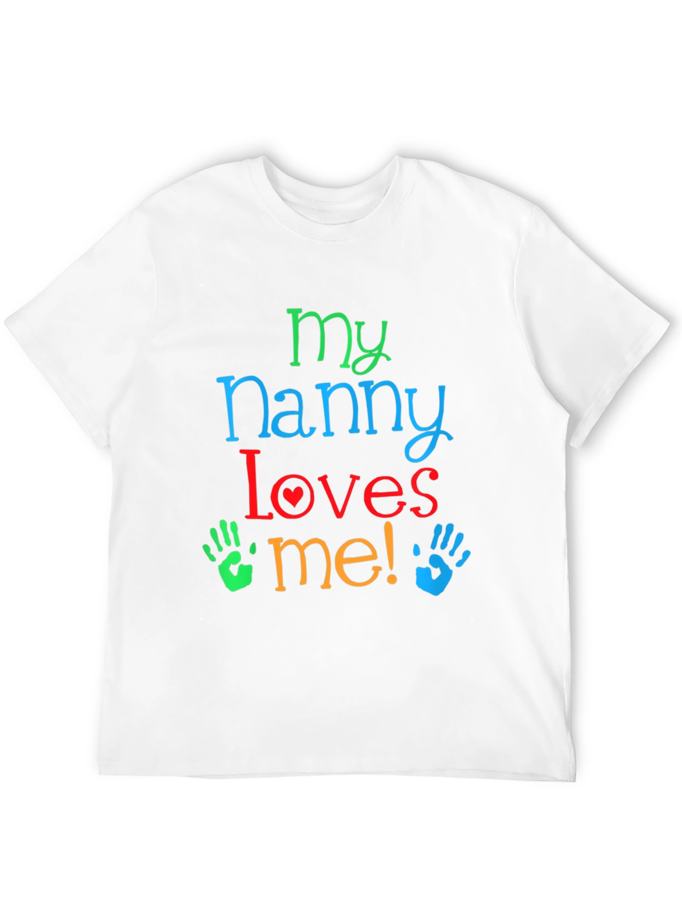 Black My Nanny Loves Me! Black T-Shirt view 12
