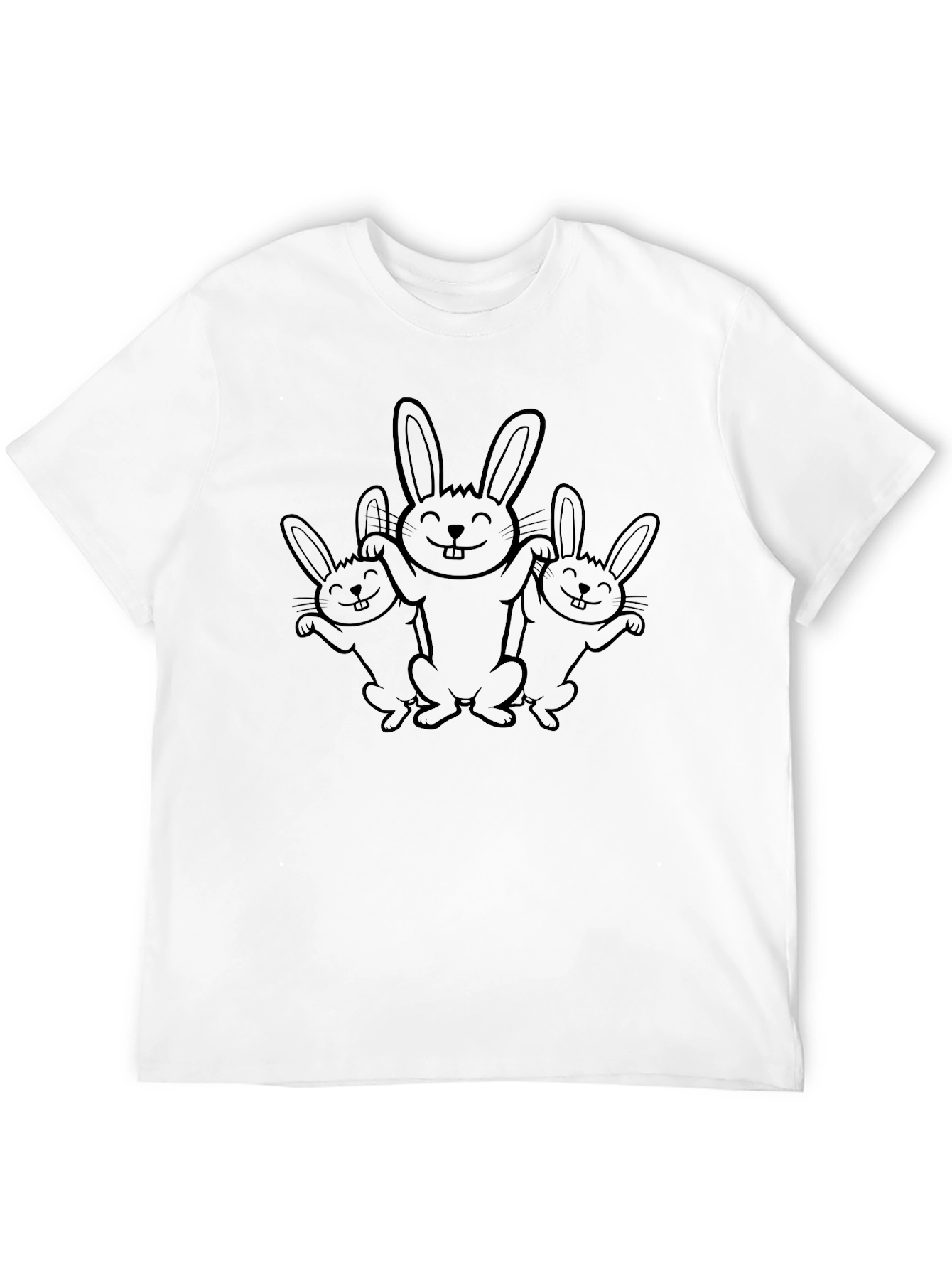 Black Black Bunny Crew Neck T-Shirt view 12