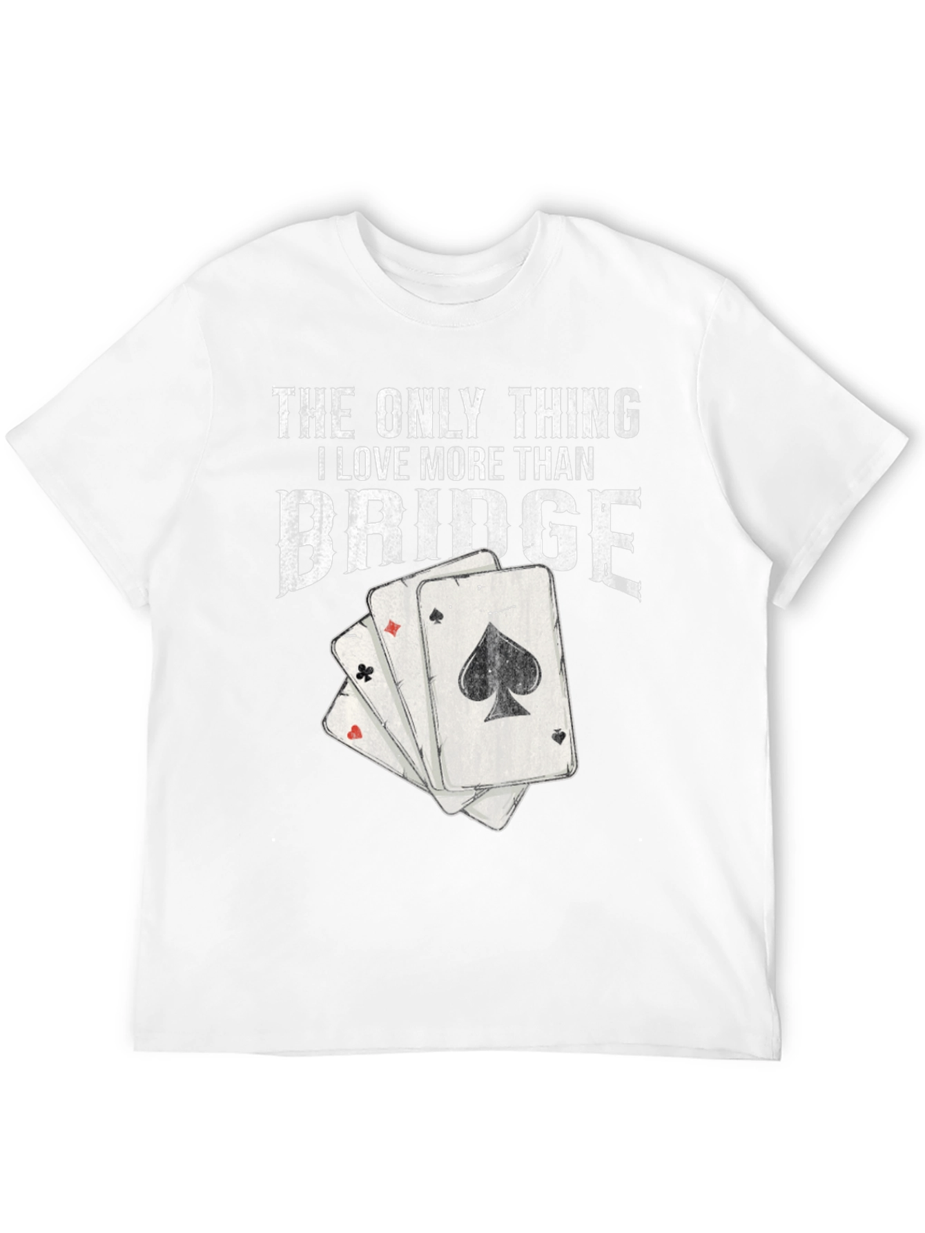 Black Bridge Lover T-Shirt - Playing Card Graphic Tee view 12