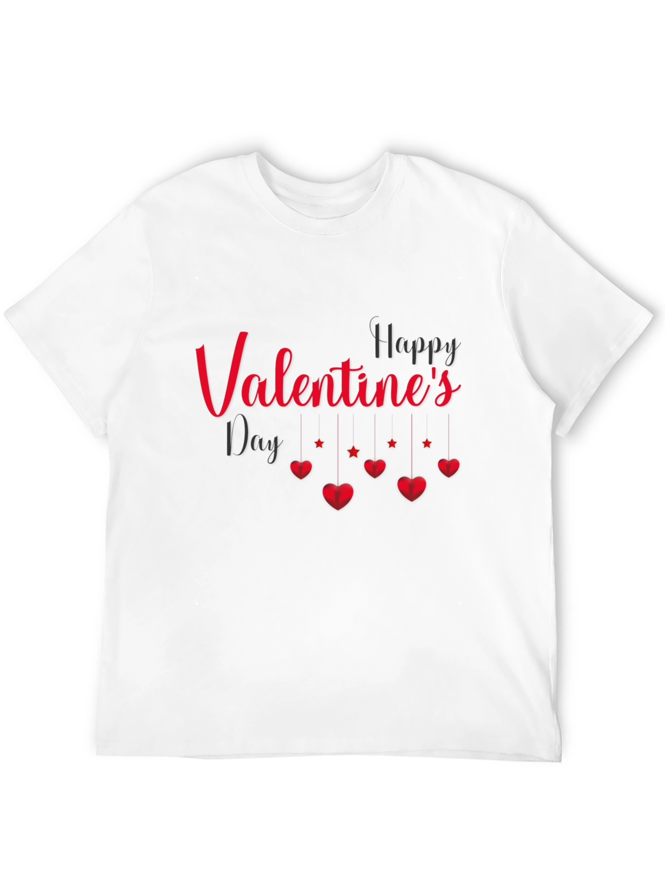 Black Valentine's Day Graphic Tee - Black view 12