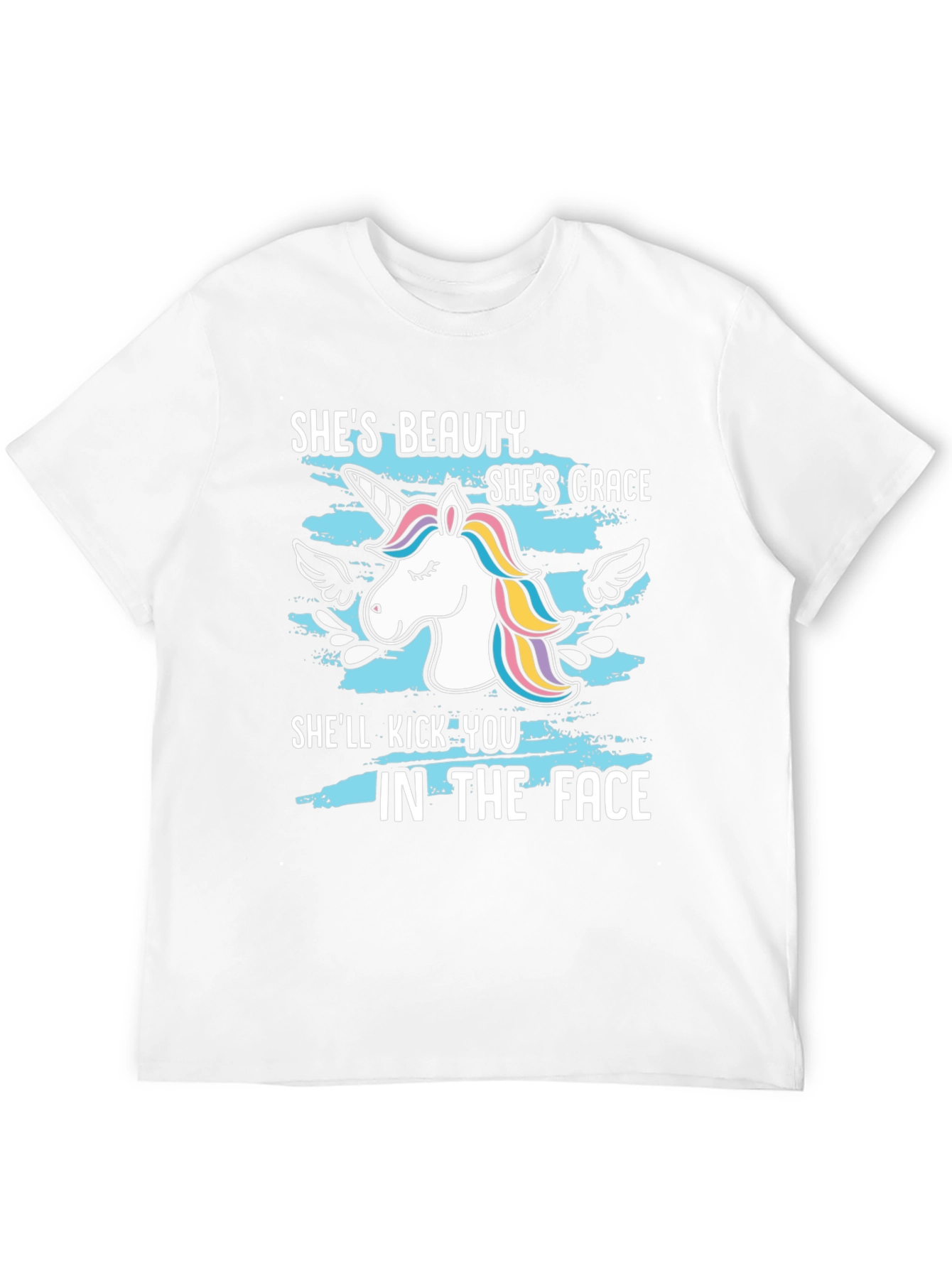 Black Beauty & Grace Unicorn Graphic T-Shirt view 12