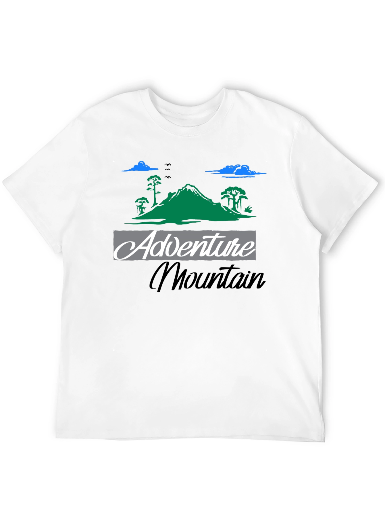 Black Adventure Mountain Graphic Tee - Black T-Shirt view 12