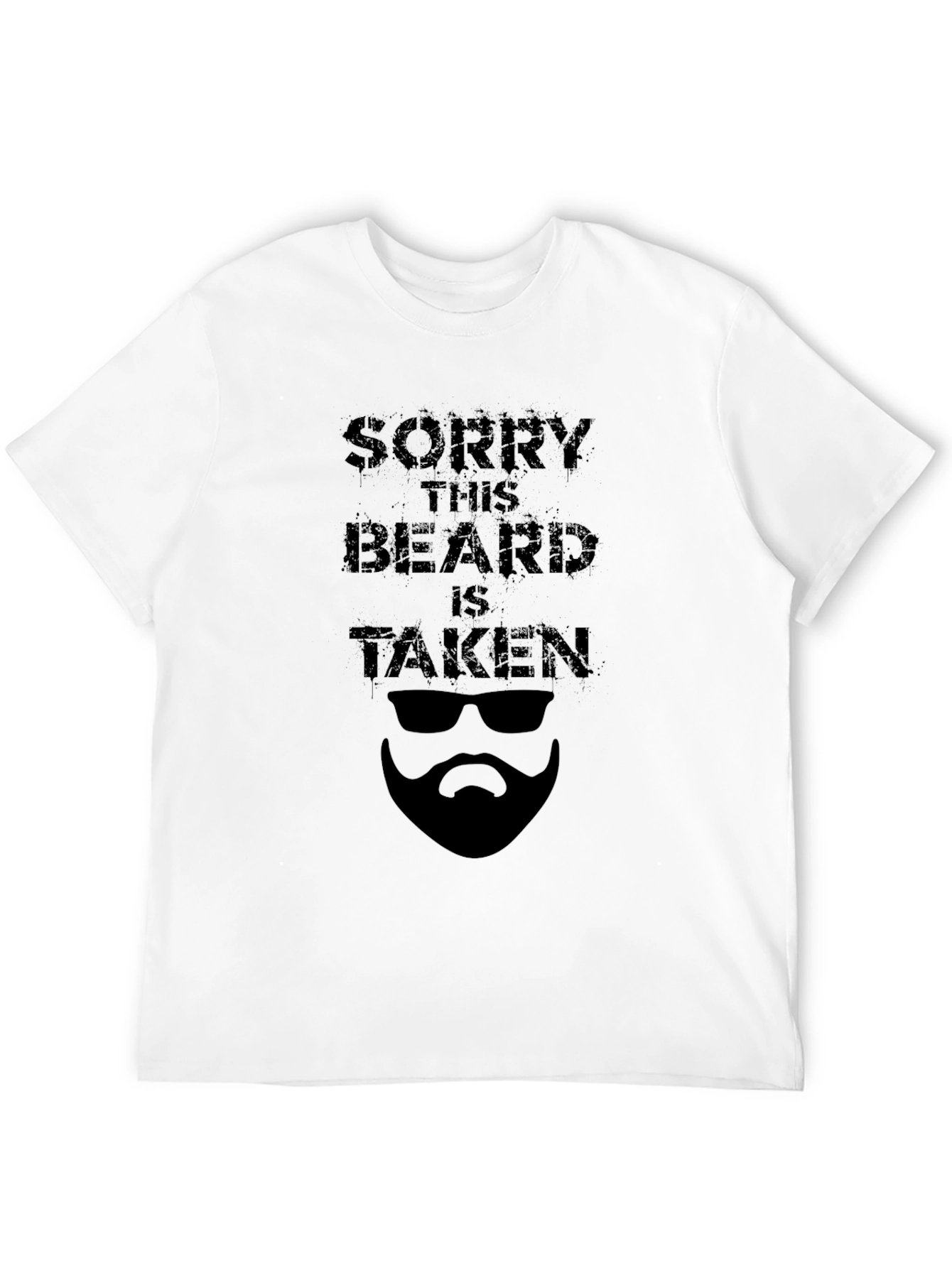 Black Sorry This Beard Is Taken T-Shirt view 12