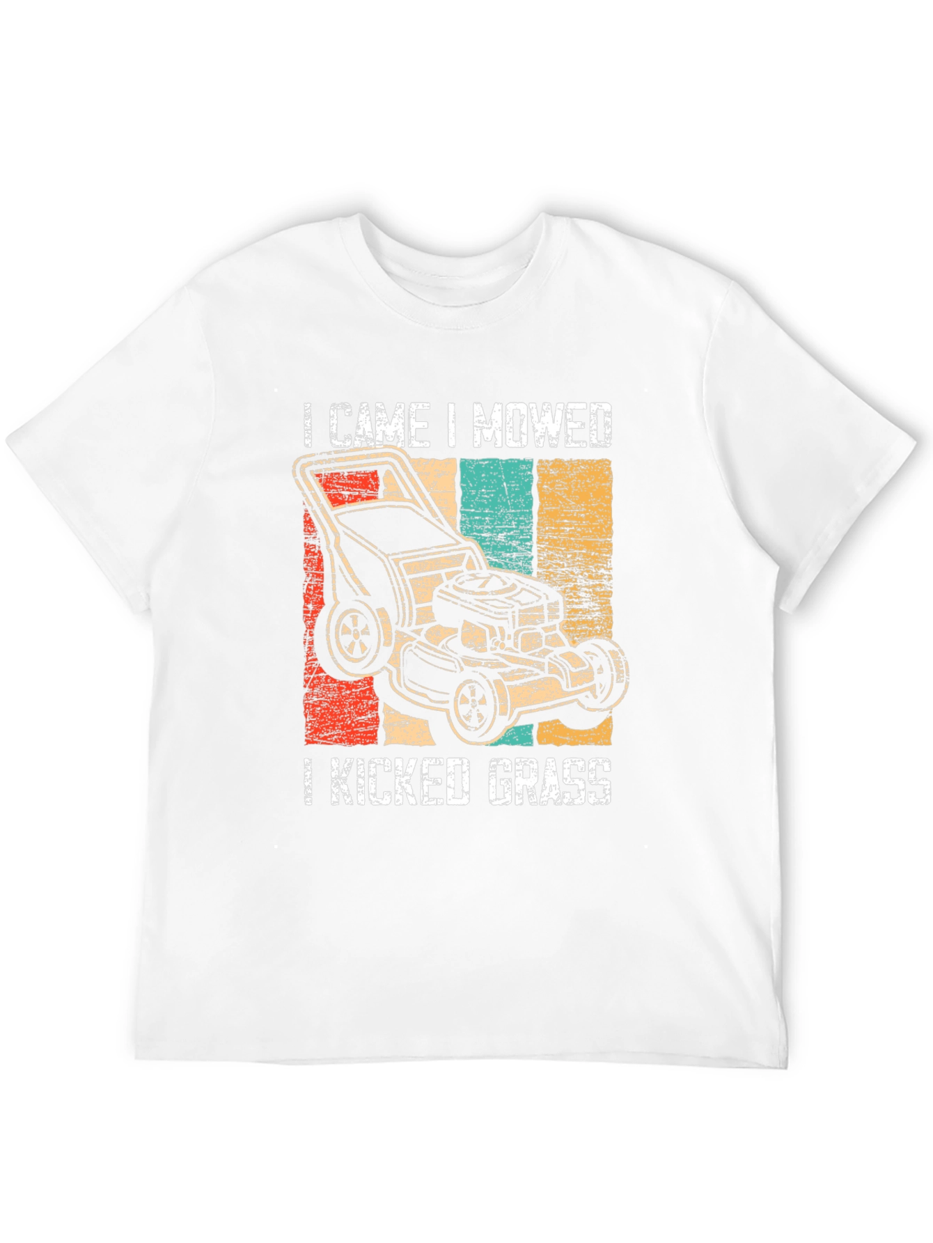 Black I Came I Mowed I Kicked Grass T-Shirt view 12