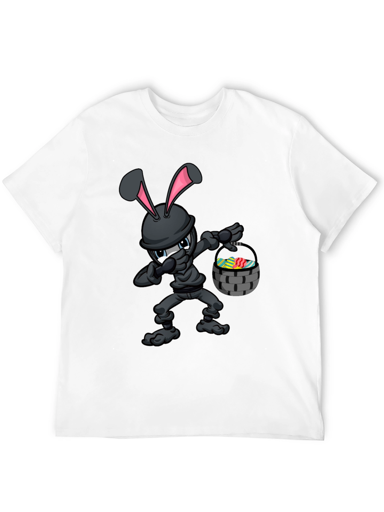 Black Ninja Easter Bunny T-Shirt view 12