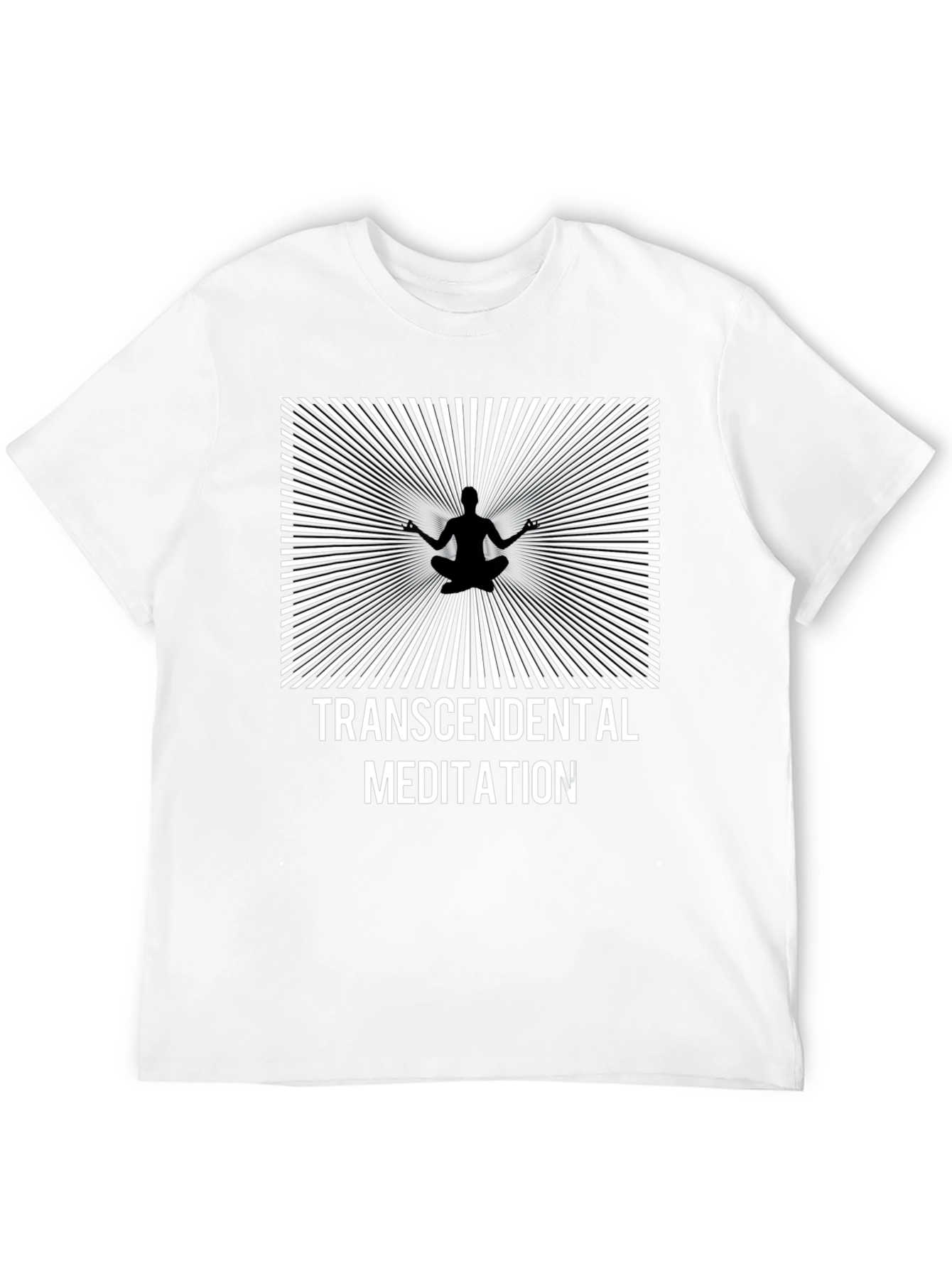 Black Transcendental Meditation T-Shirt - Mindful Design view 12