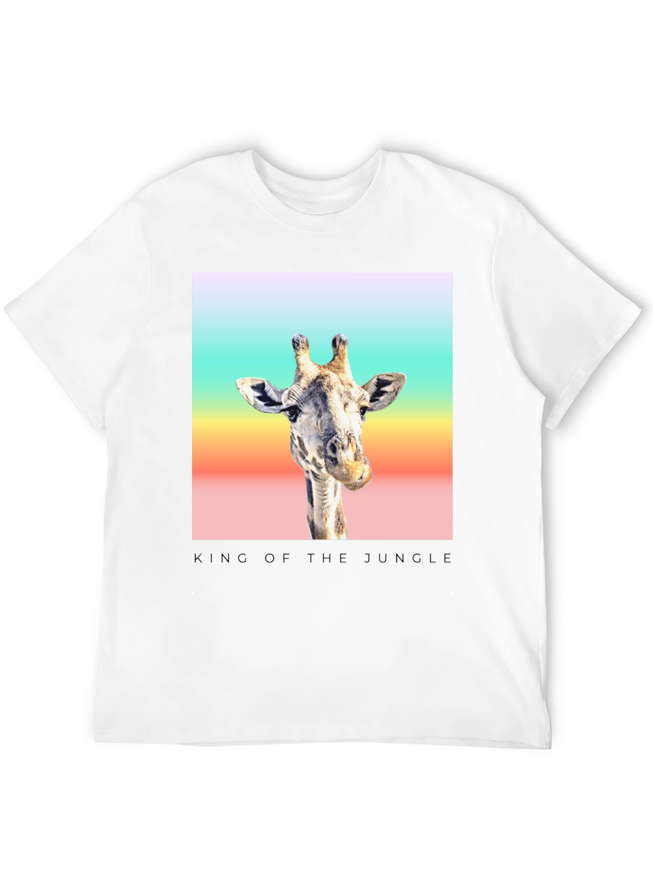 Black King of the Jungle Giraffe T-Shirt view 12