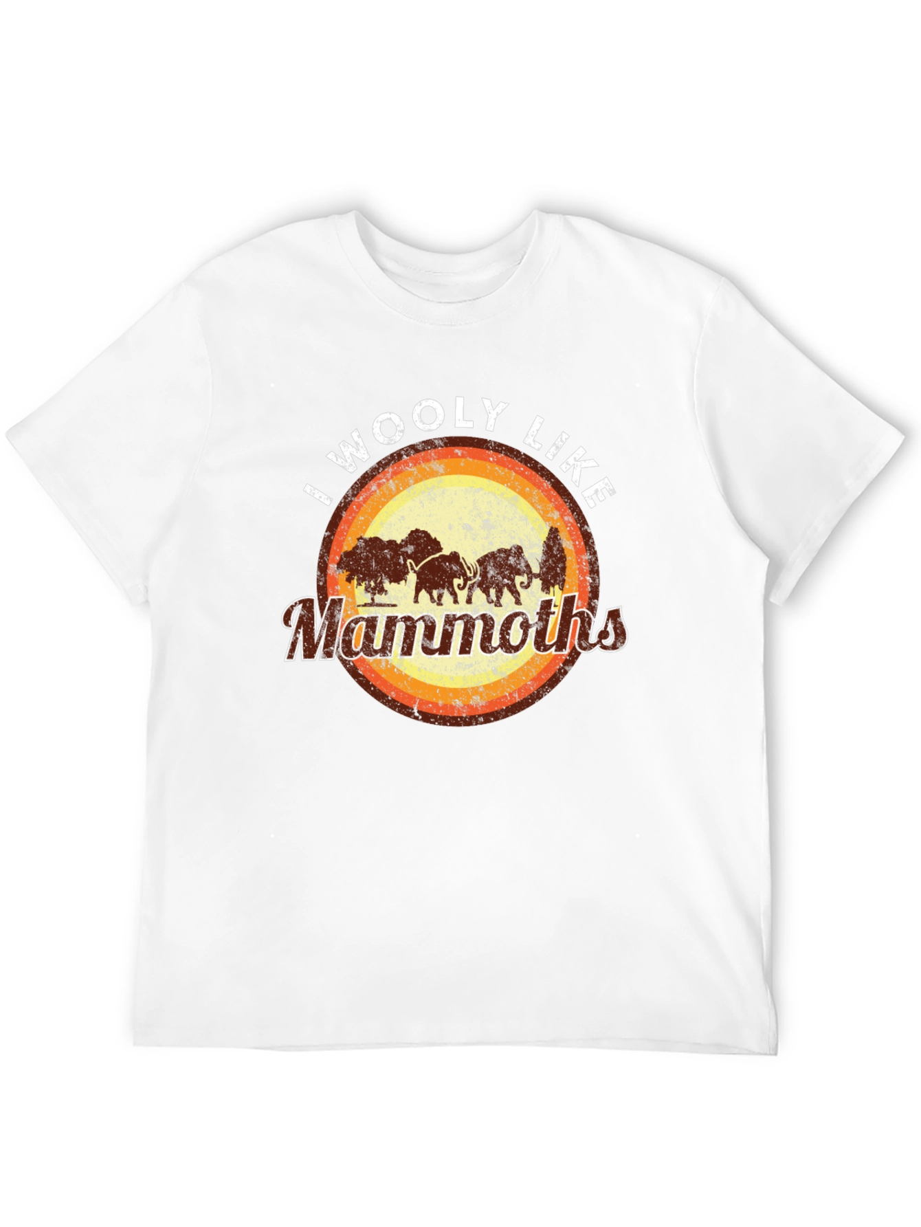 Black I Woolly Like Mammoths Black T-Shirt view 12