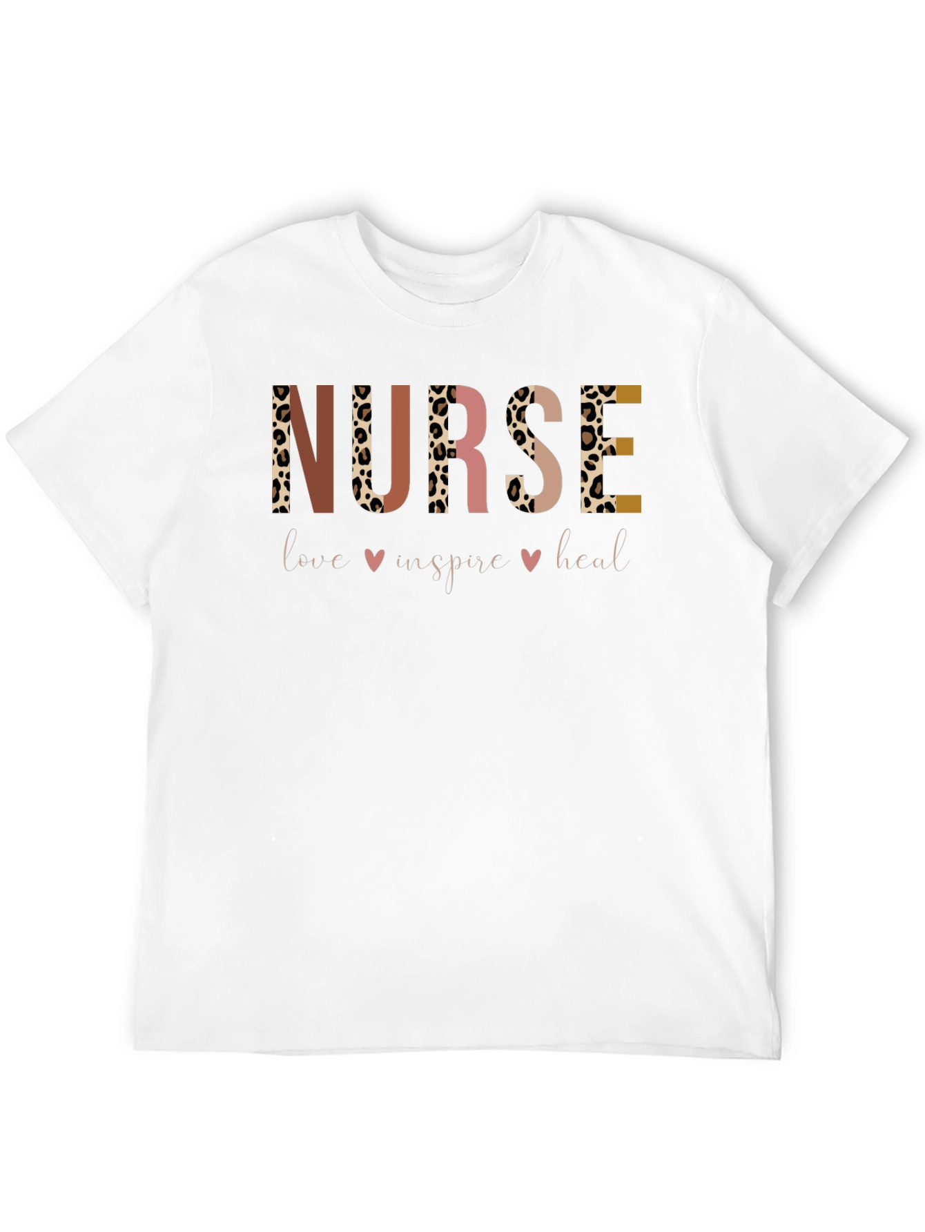 Black Nurse Love Inspire Heal Graphic Tee view 12
