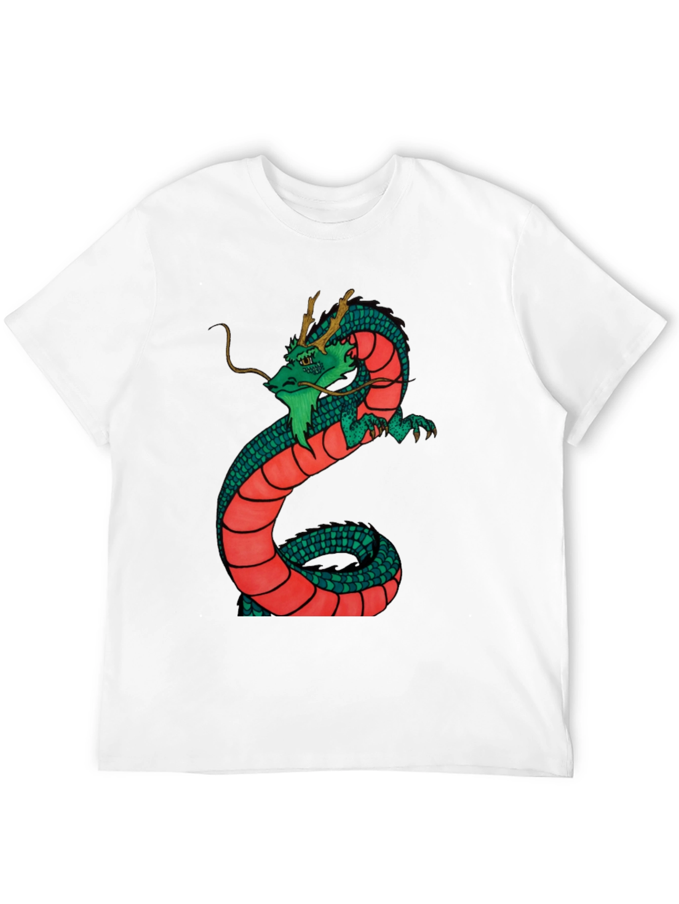 Black Dragon Graphic Tee - Black Cotton Blend Shirt view 12