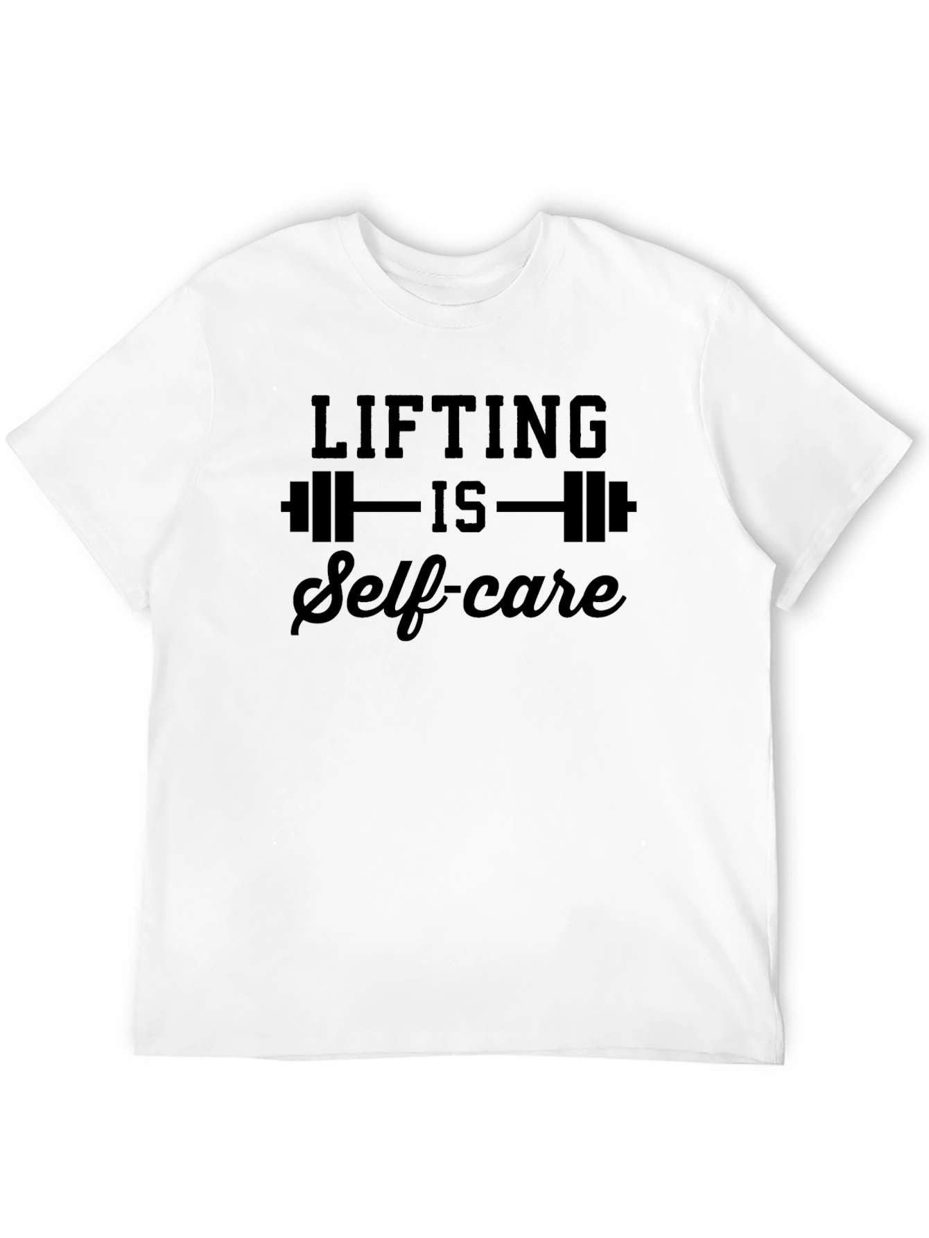Black Lifting is Self-Care Black Graphic T-Shirt view 12