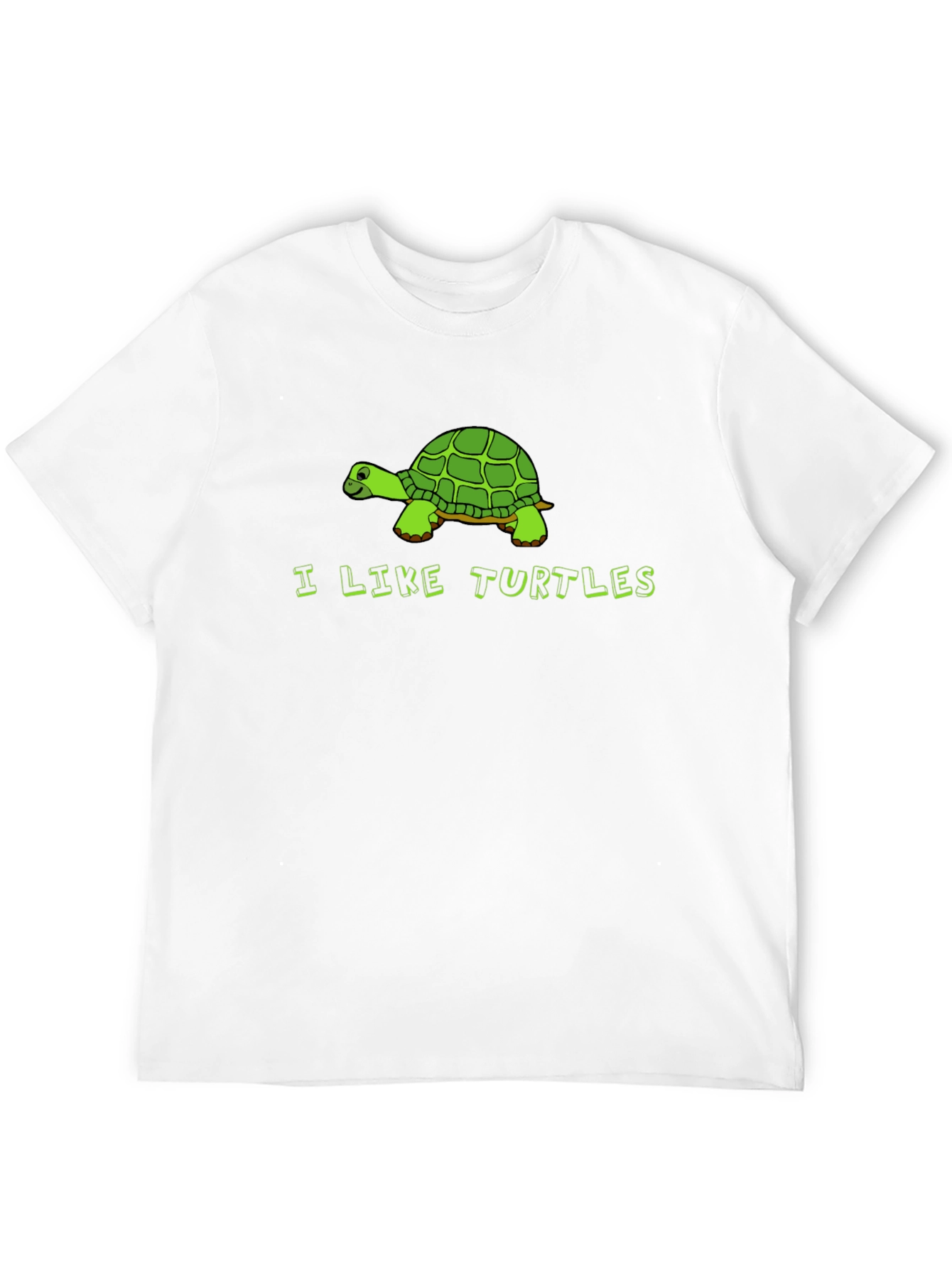 Black I Like Turtles Graphic Tee - Men's Black T-Shirt view 12
