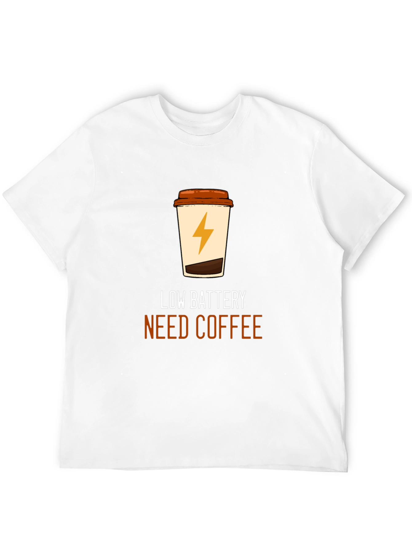 Black Low Battery Coffee T-Shirt - Black Graphic Tee view 12