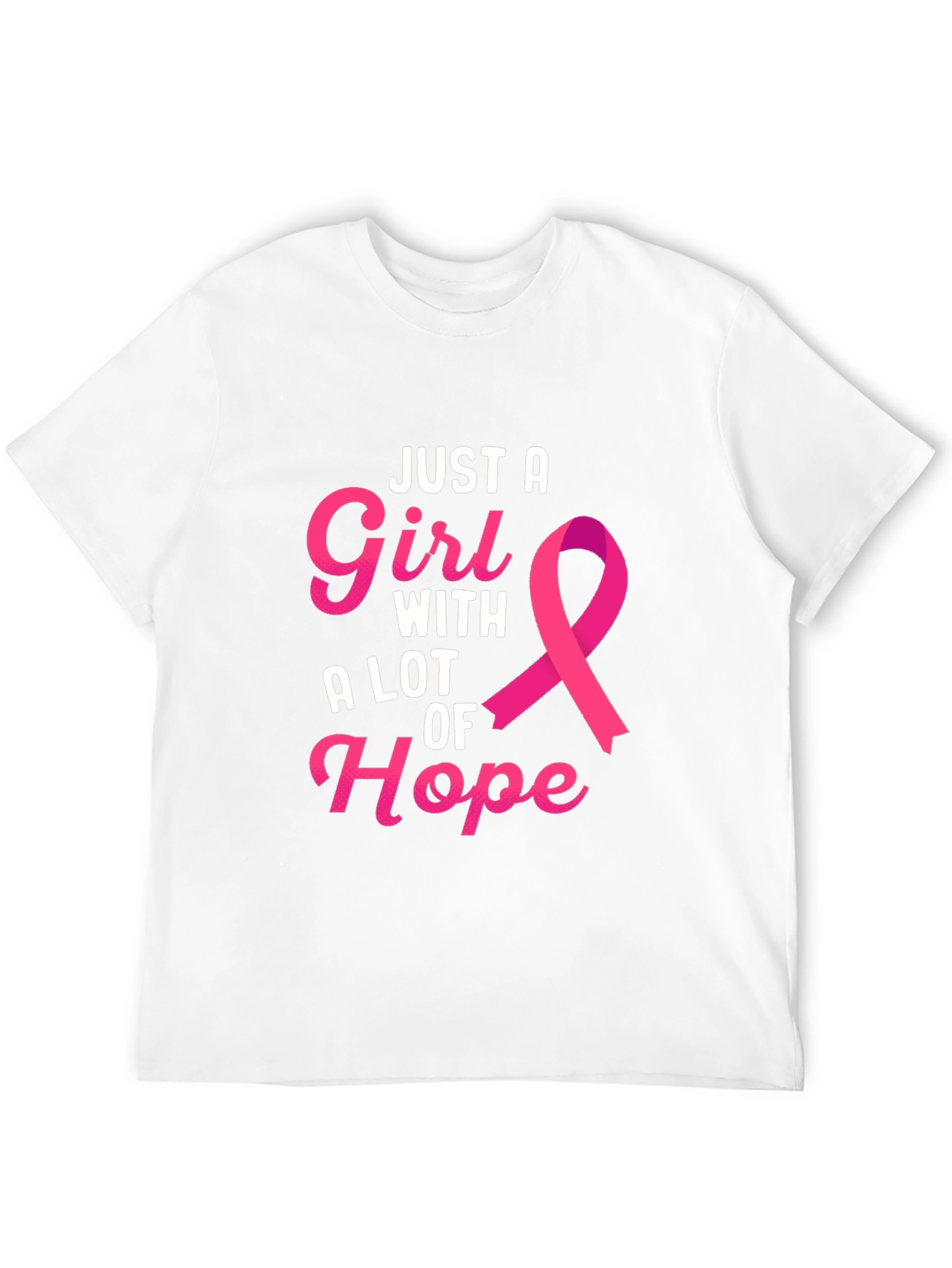 Black Just A Girl With A Lot of Hope T-Shirt view 12