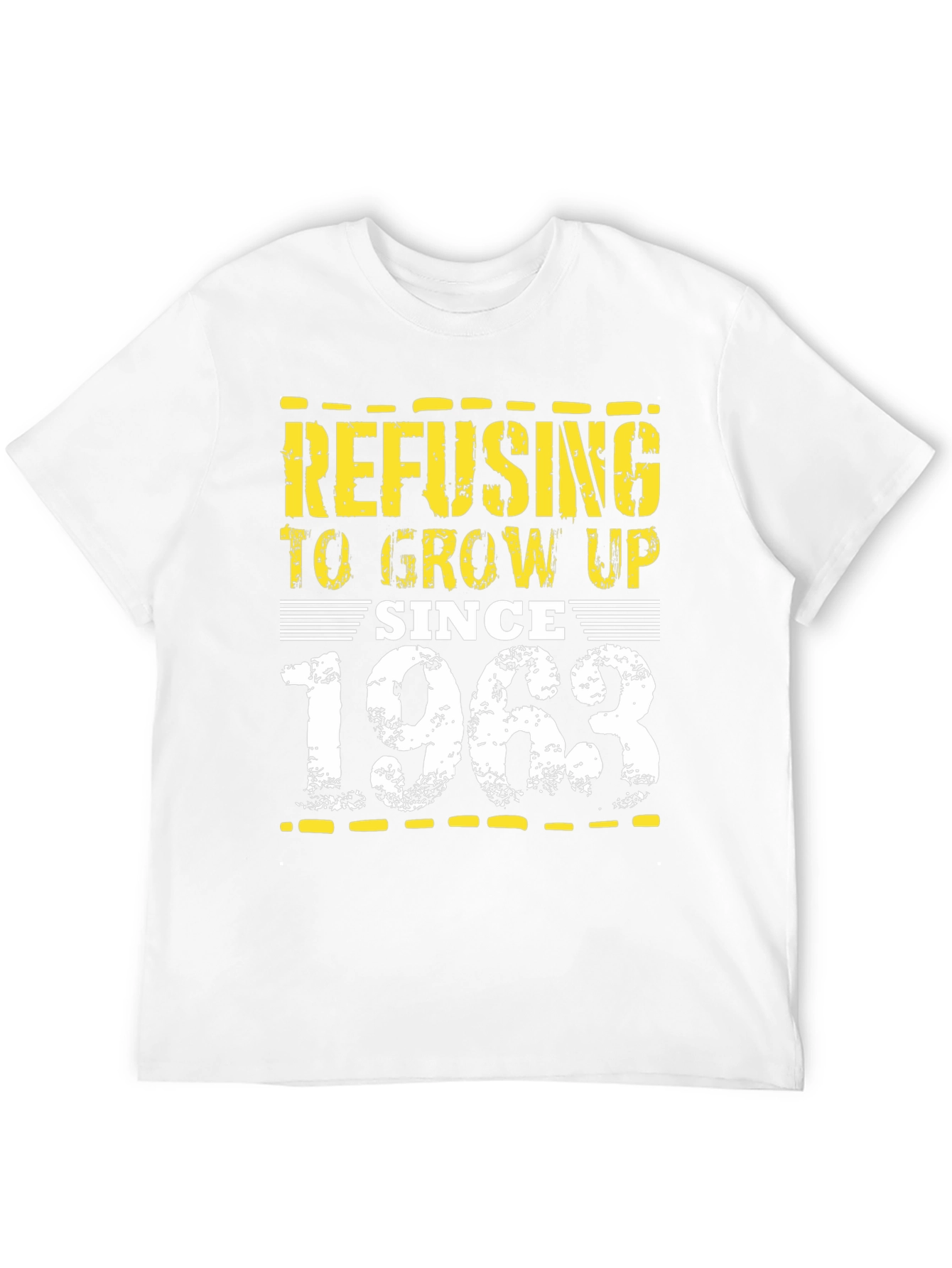 Black Refusing to Grow Up Since 1963 T-Shirt view 12