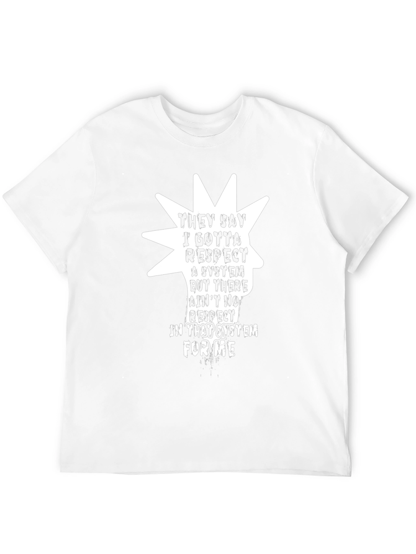 Black Respect System Graphic Tee - Black Cotton Blend view 12