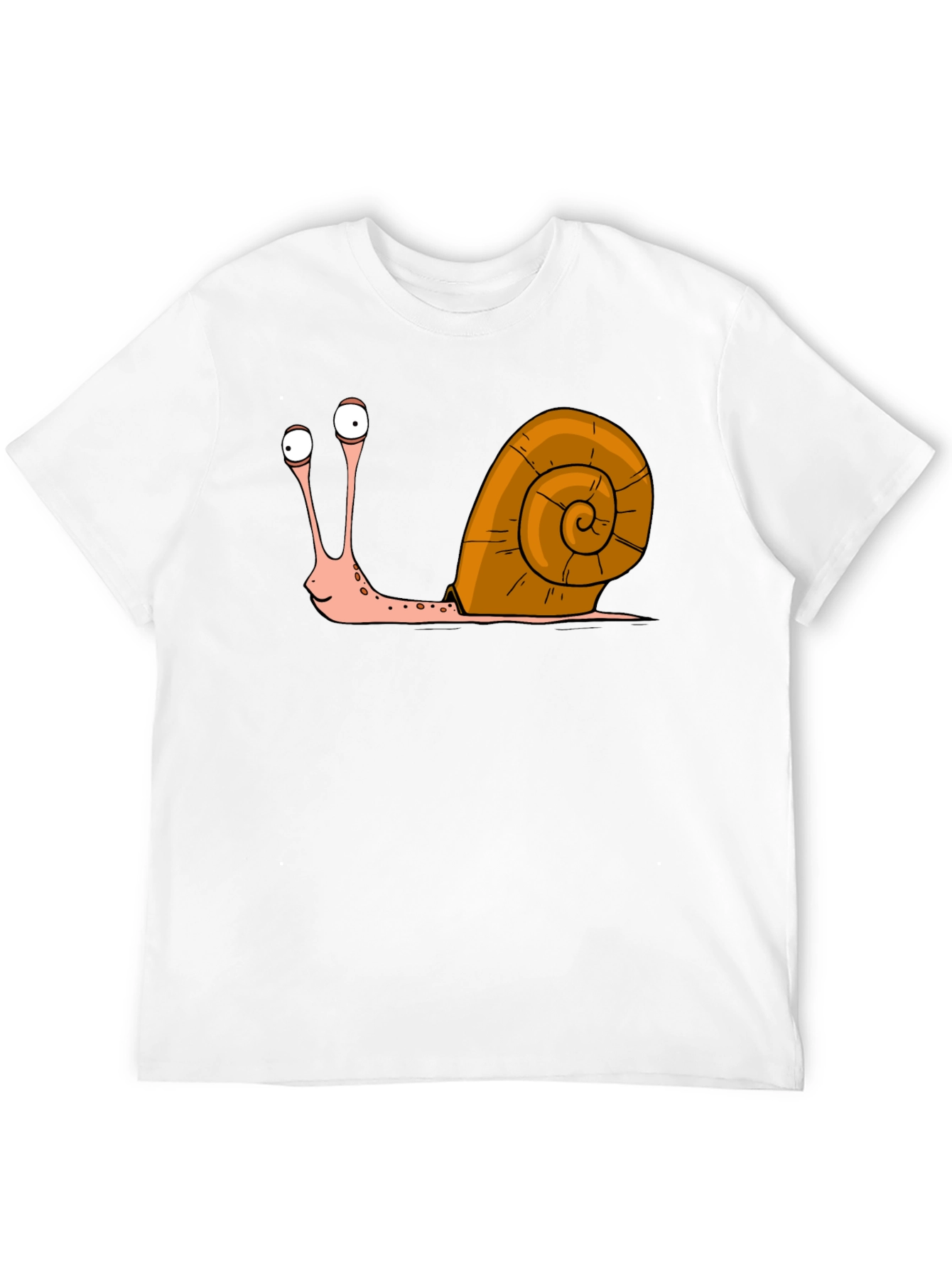 Black Funny Snail Graphic T-Shirt - Quirky Casual Tee view 12