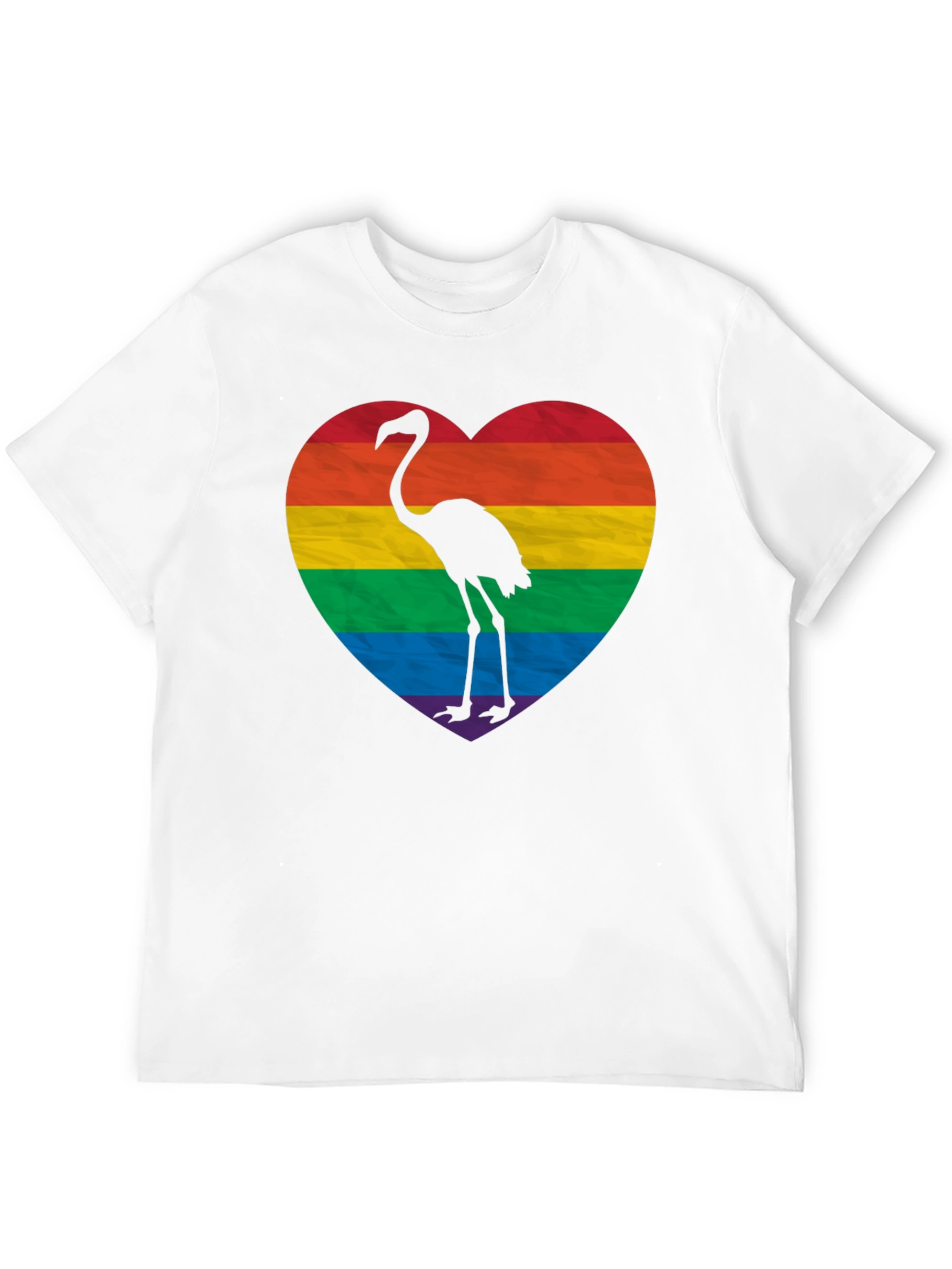 Black Pride Flamingo Heart T-Shirt - Black LGBTQ+ Tee view 12