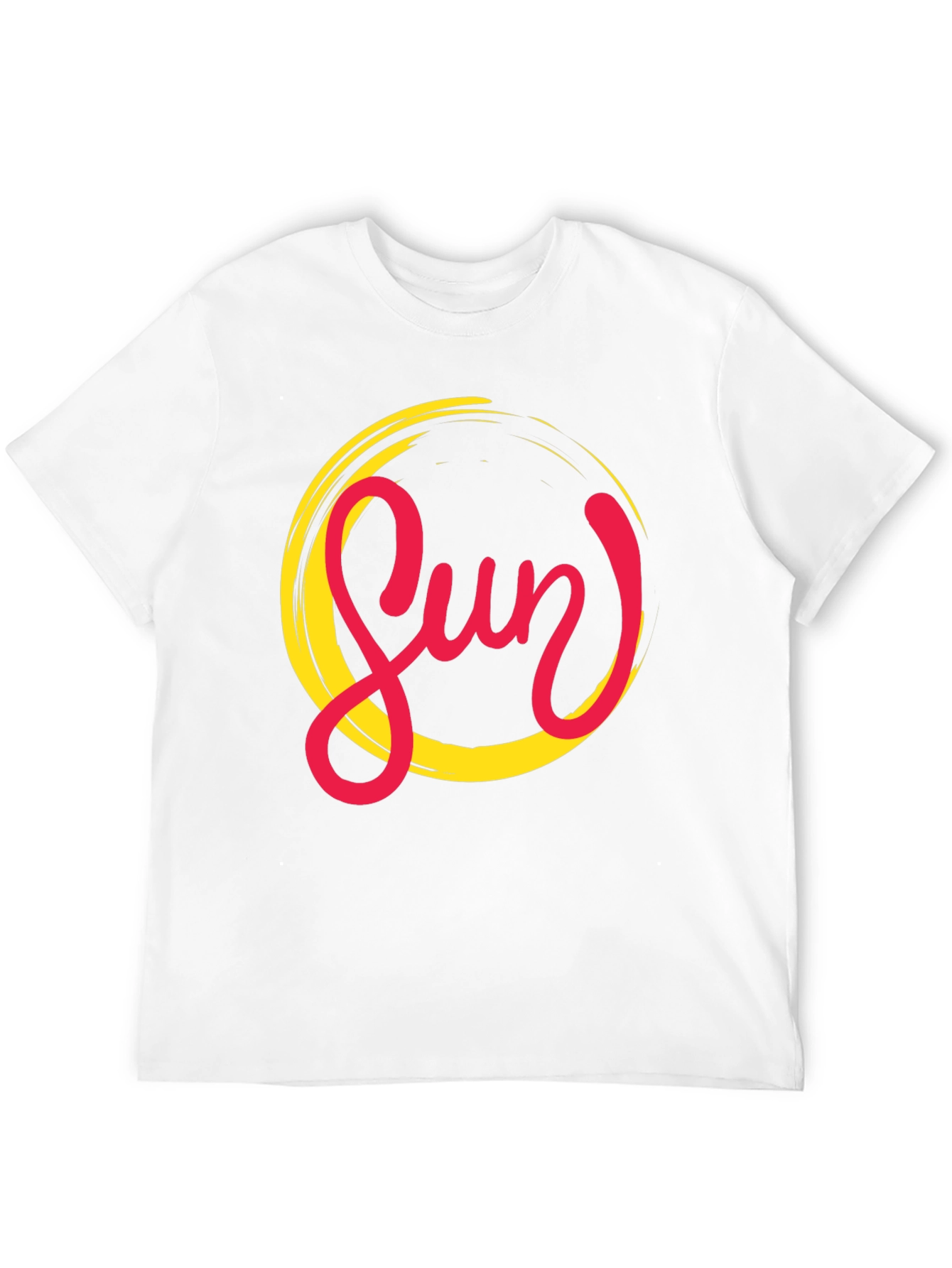 Black Stylish Sun Graphic Black T-Shirt for Men view 12