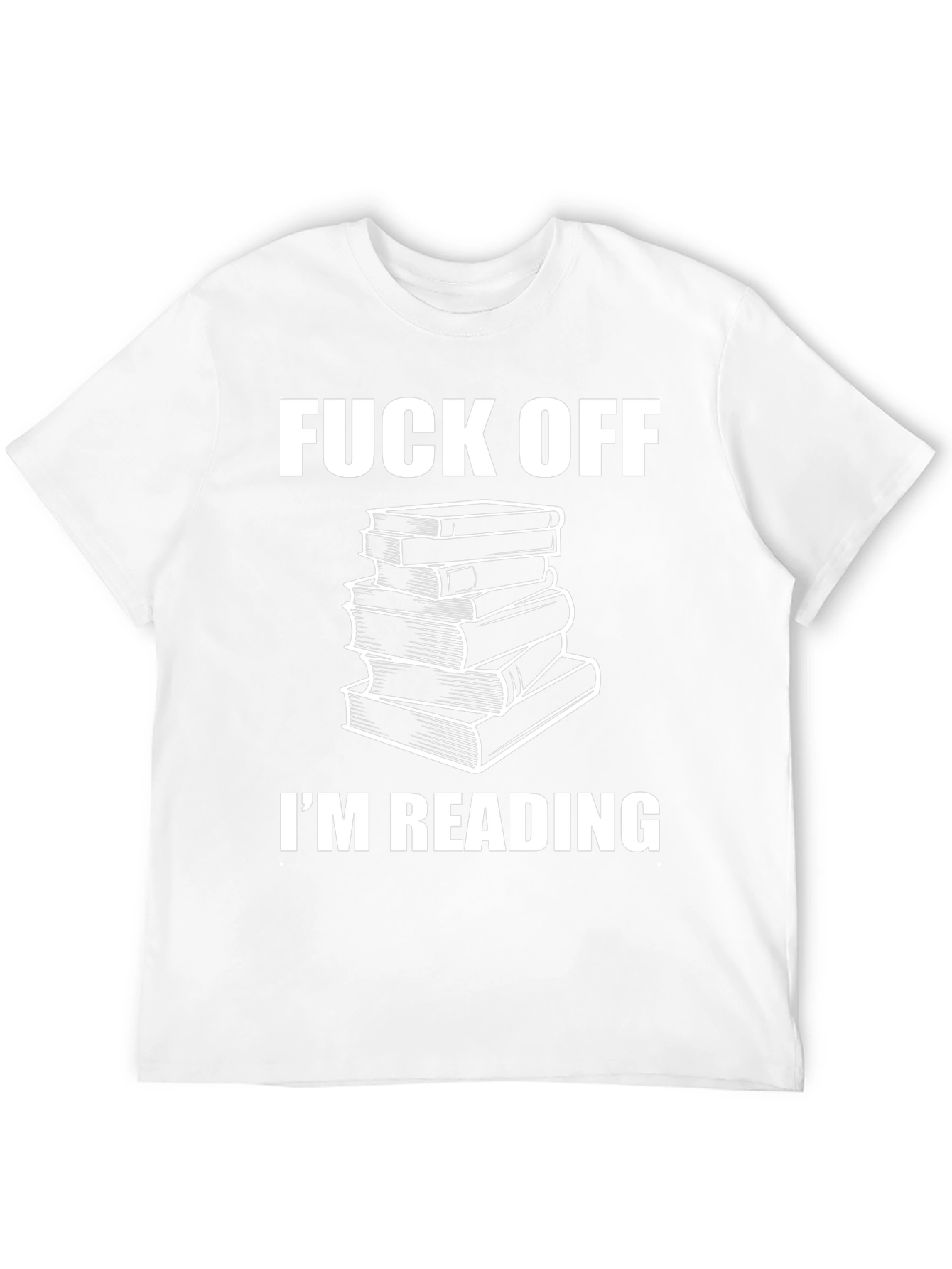 Black Funny Bookworm T-Shirt - "Fuck Off, I'm Reading" view 12