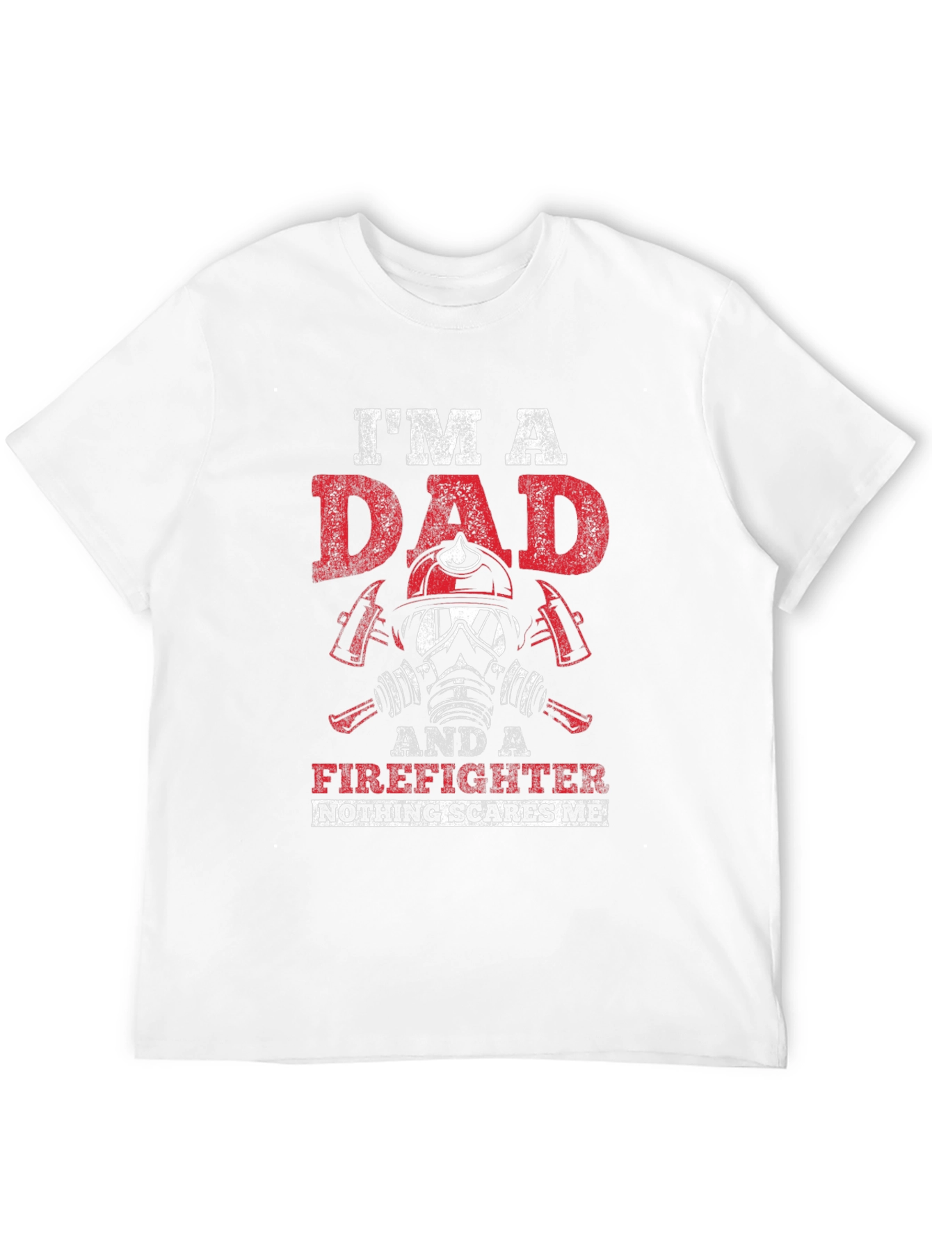 Black I'm A Dad Firefighter T-Shirt view 12
