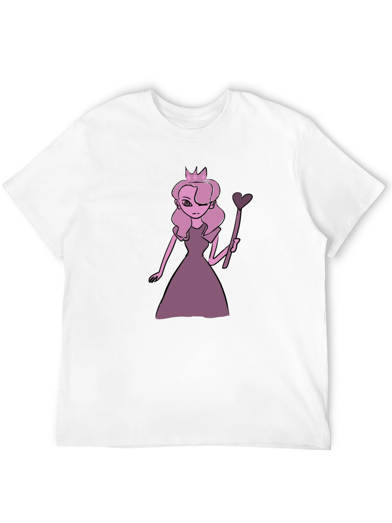 Black Queen Cartoon Graphic Black T-Shirt view 12