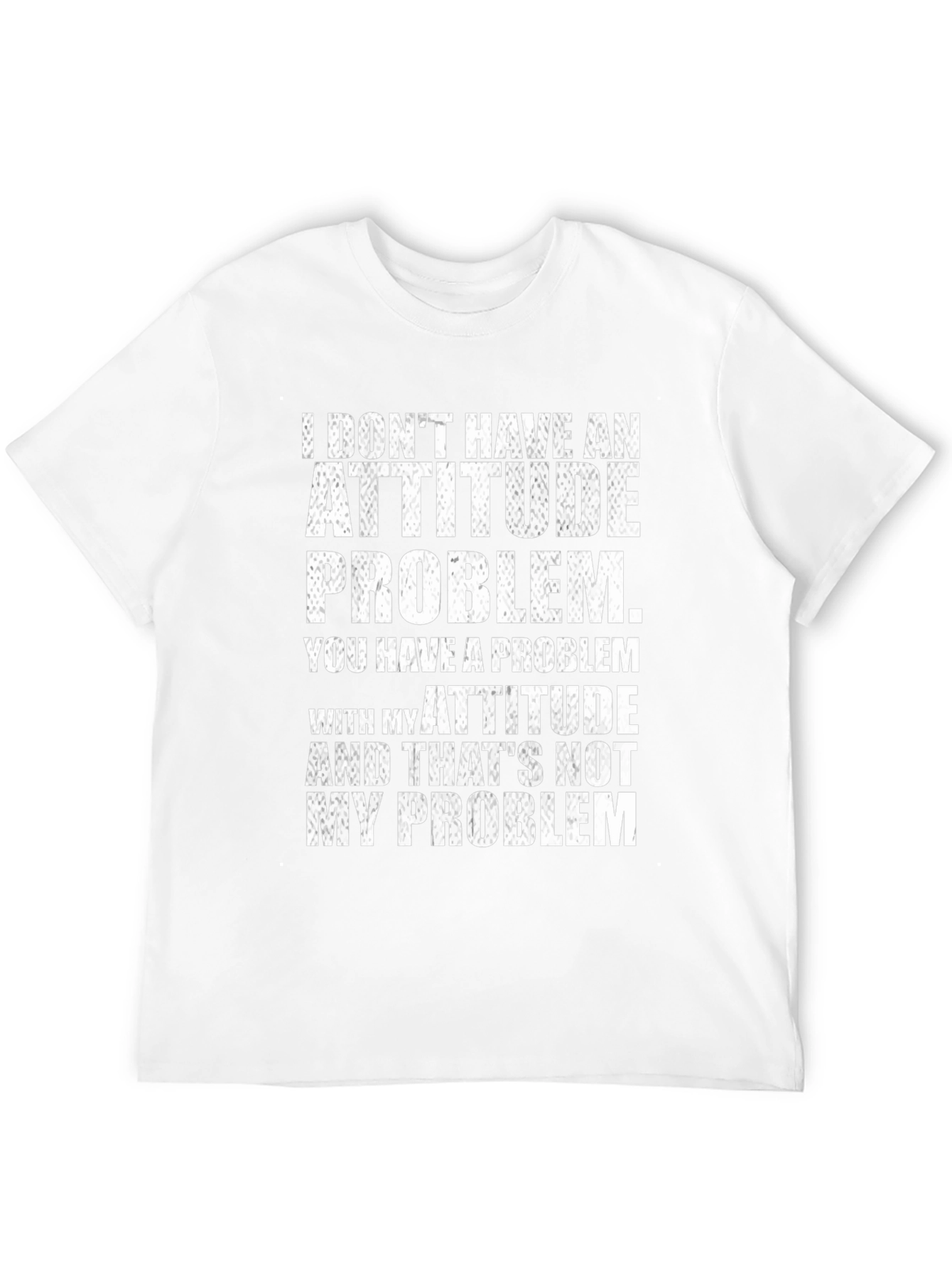 Black Attitude Problem Graphic Tee - Bold Statement T-Shirt view 12