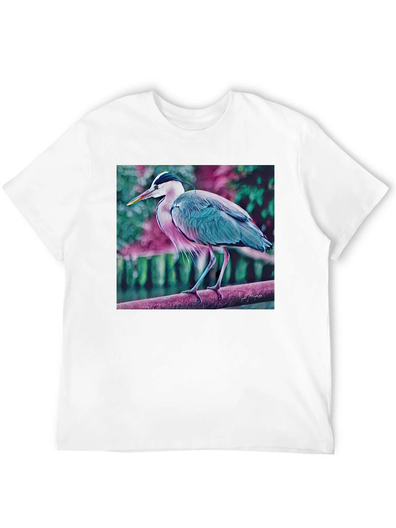 Black Heron Graphic T-Shirt - Nature Inspired Tee view 12
