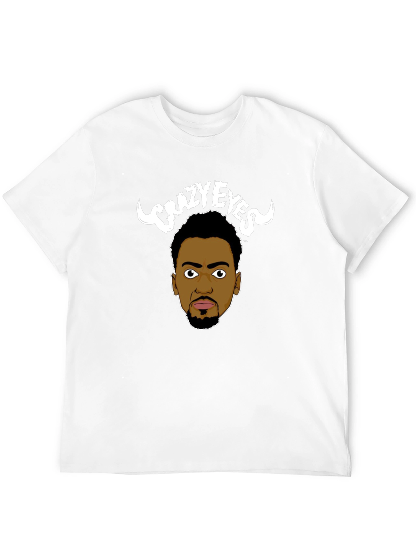 Black Crazy Eyes Graphic T-Shirt view 12