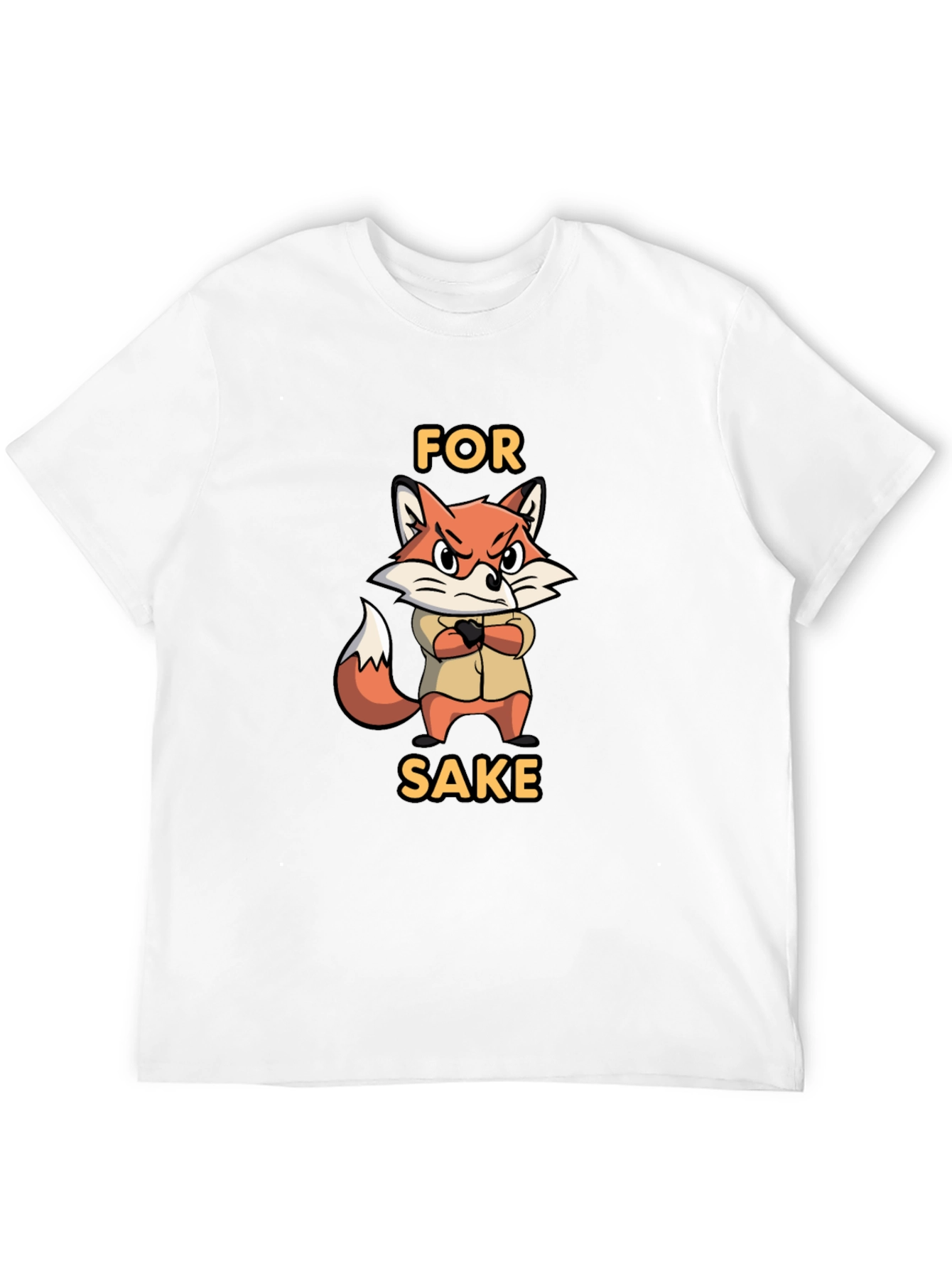 Black For Fox Sake Funny Graphic T-Shirt view 12