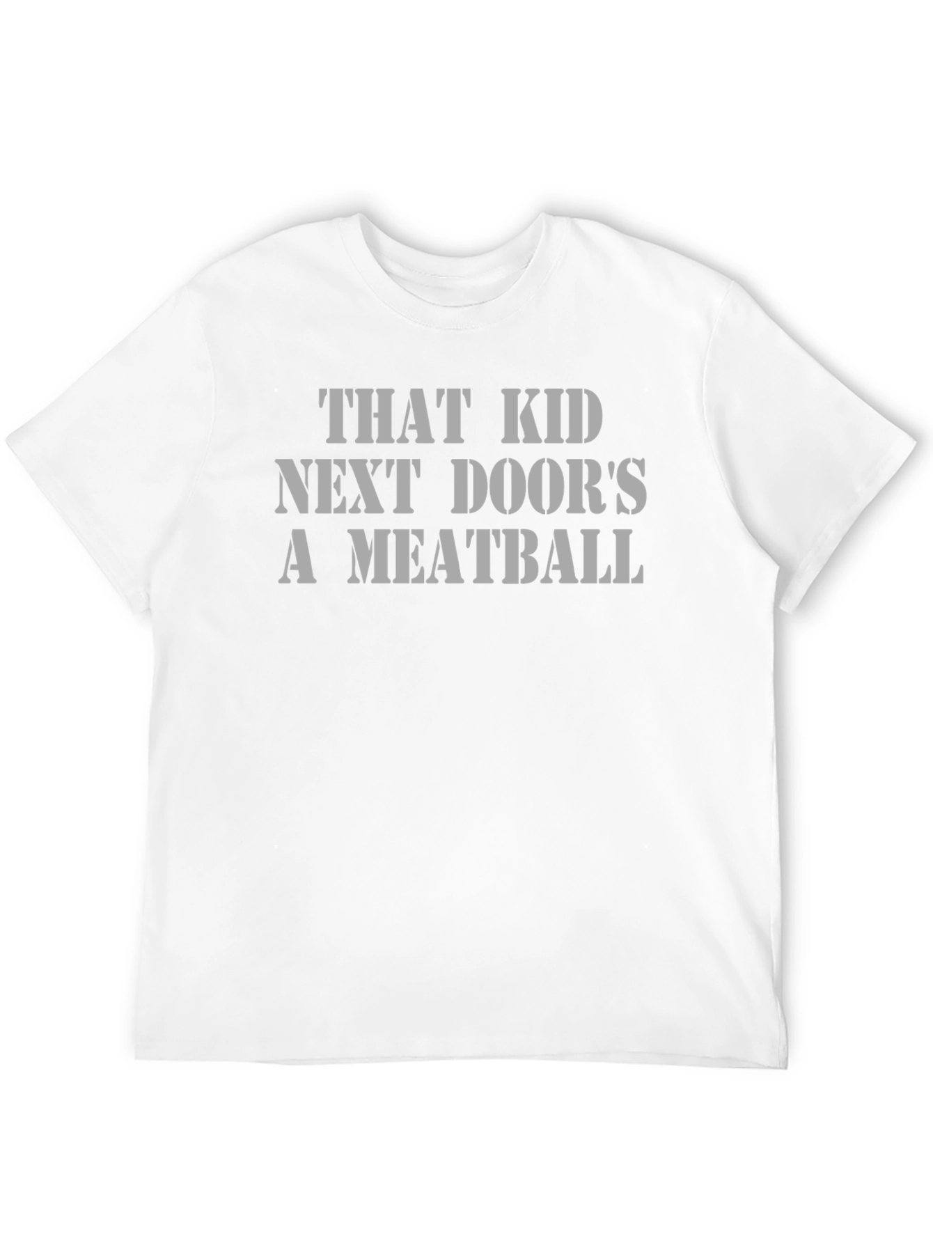 Black Funny That Kid Next Door's A Meatball Graphic Tee view 12